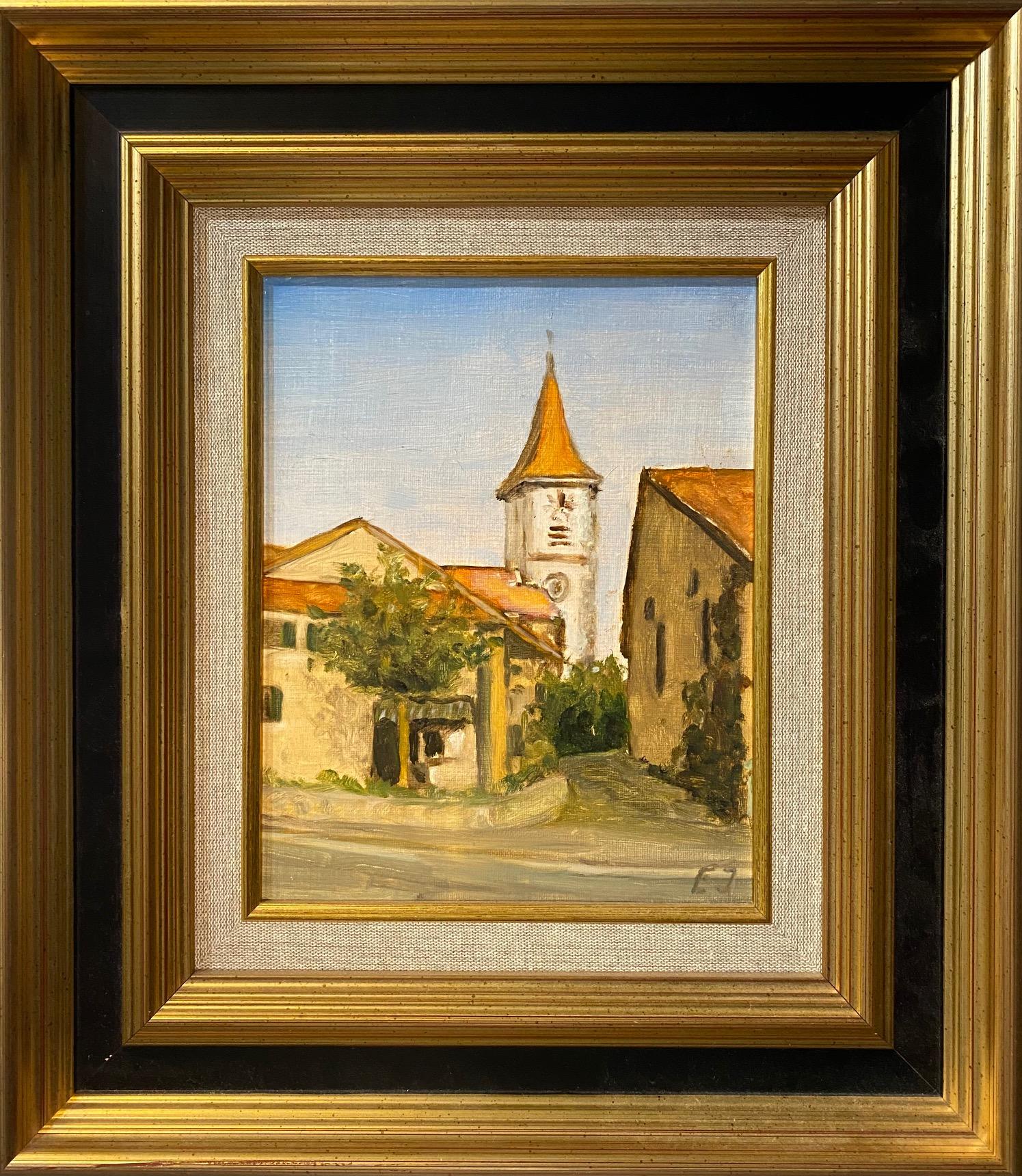 Oil on canvas sold with frame 
Total size with frame 36x40 cm 

Born in Vernier near Geneva in 1928, Eric Jeandupeux had a low voice and high words. With his strong character, he plunged into life and into discussions, taking on great challenges.