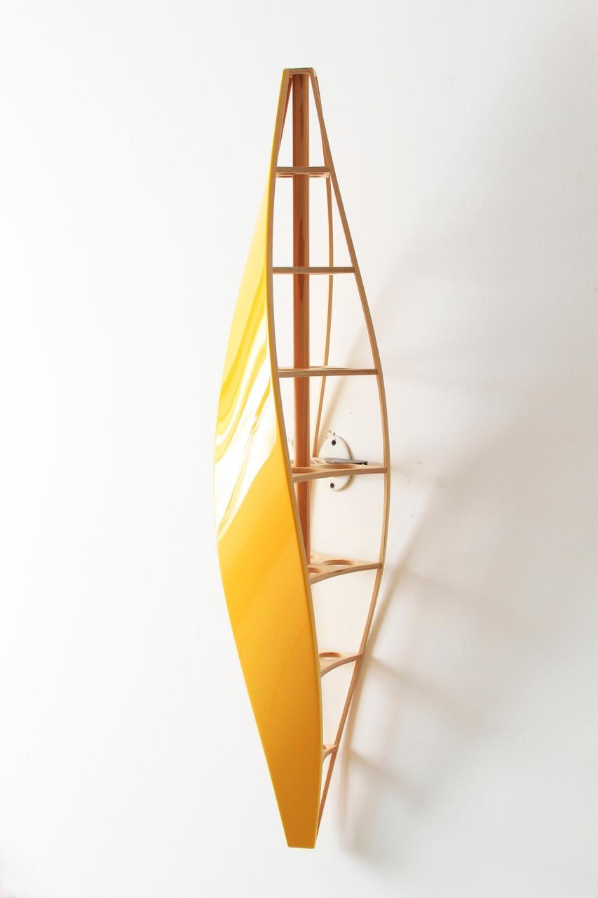 Abstract Sculpture Eric Johnson - Aria (Jaune)