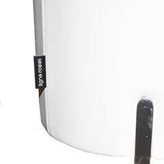 Canapé moderniste Snowdonia en cuir blanc Eric Jourdan pour Ligne Roset