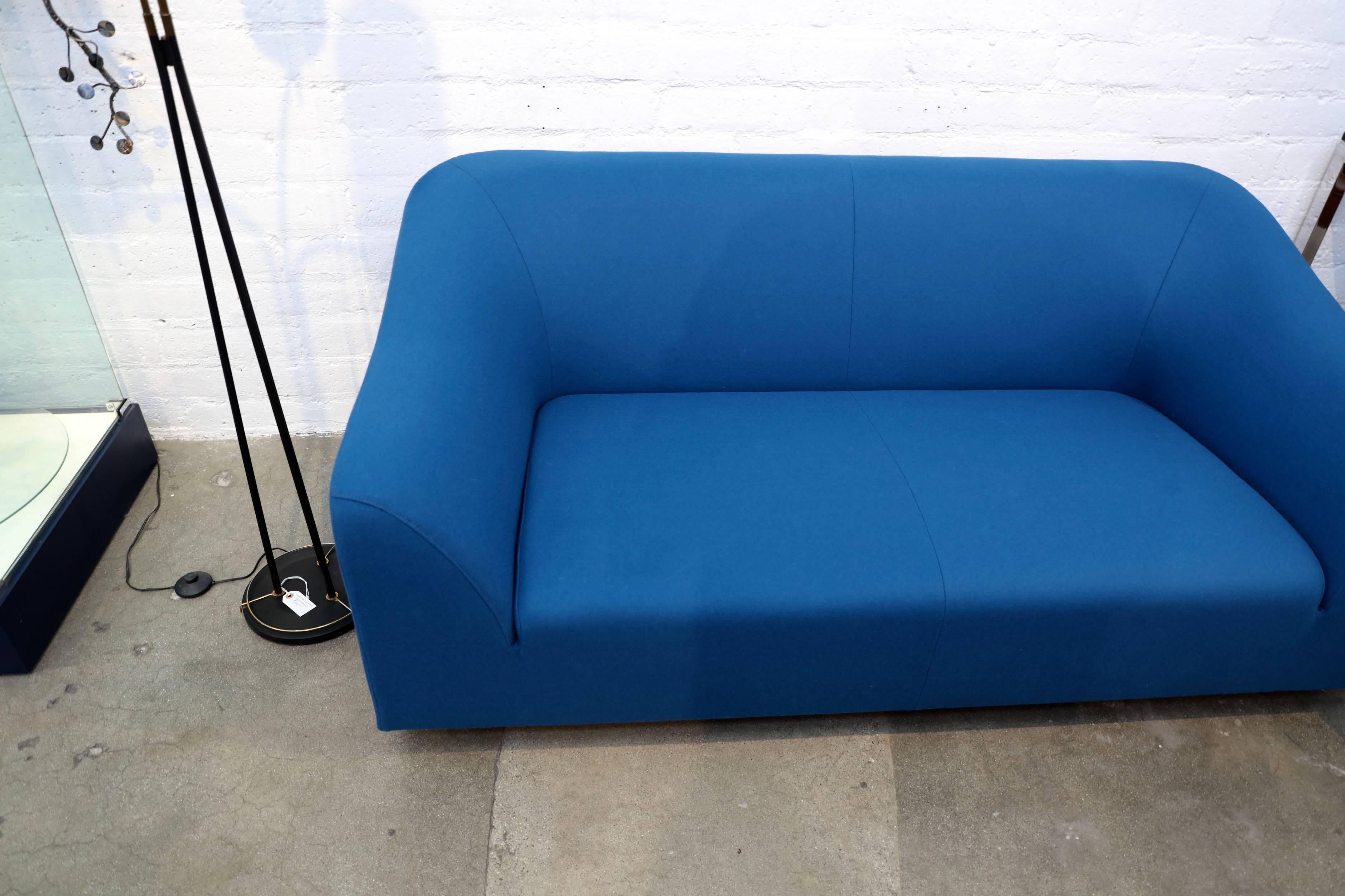 A somewhat rare sofa designed by Eric Jourdan for Ligne Roset, circa 2005. It is called the 