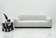 Eric Jourdan Snowdonia Modern Sofa for Ligne Roset in Black and White Boucle