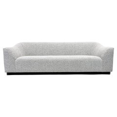 Eric Jourdan Snowdonia Modern Sofa for Ligne Roset in Black and White Boucle