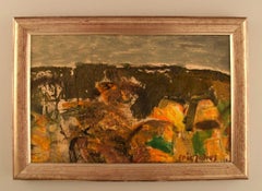 Eric Julius, Listed Swedish Artist, Oil / Board, Modernist Landscape