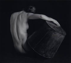 Nude with Zinc Vessel (The back view of a nude woman holding a zinc object)
