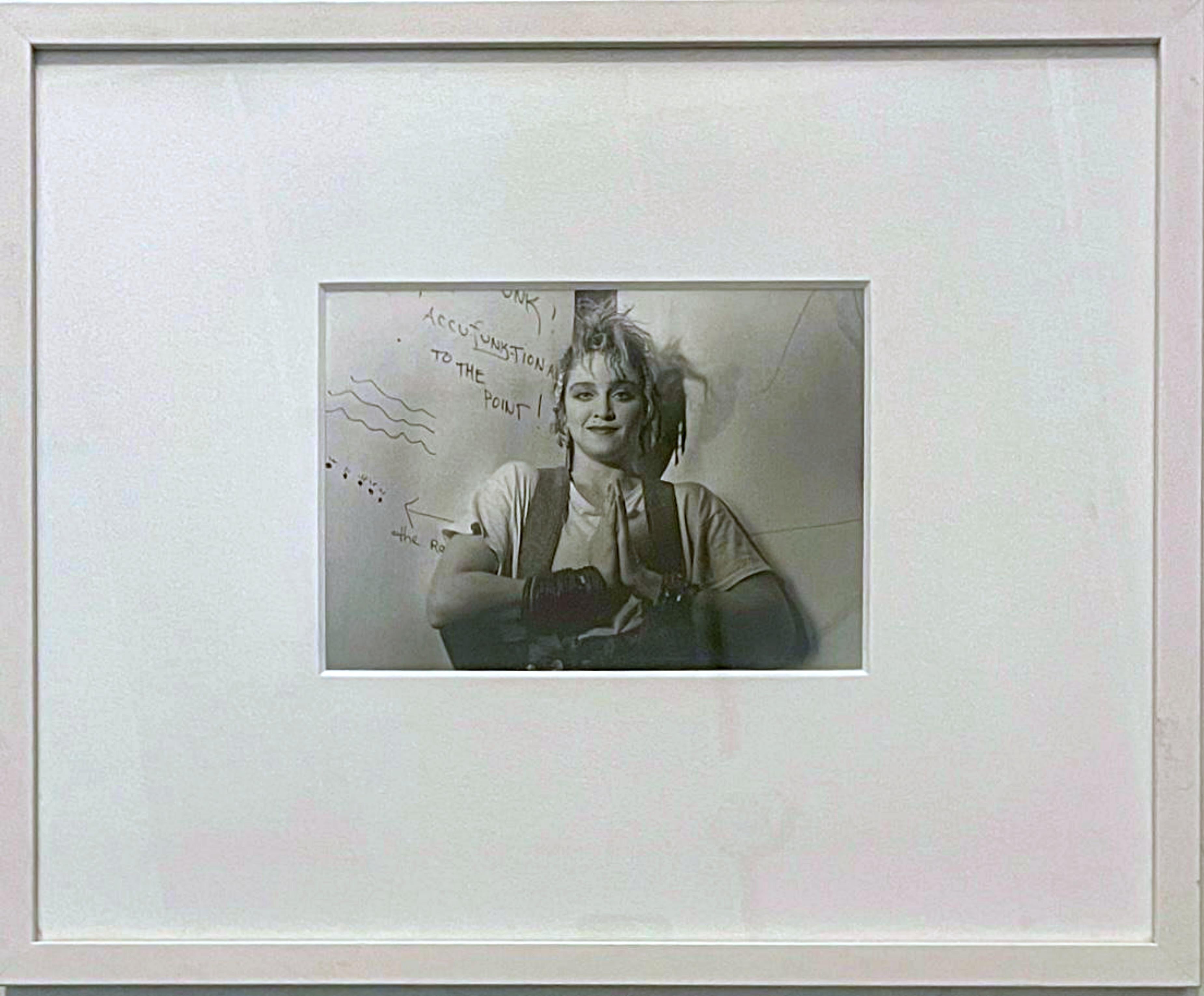Madonna at Danceteria NYC 1983 Memorial for Michael Stewart photograph, Signed - Photograph by Eric Kroll