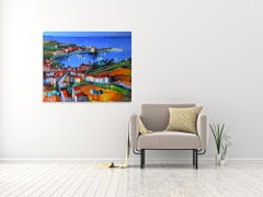 Sur Les Hauteurs De Colioure - Landscape Painting by Eric Le Pape