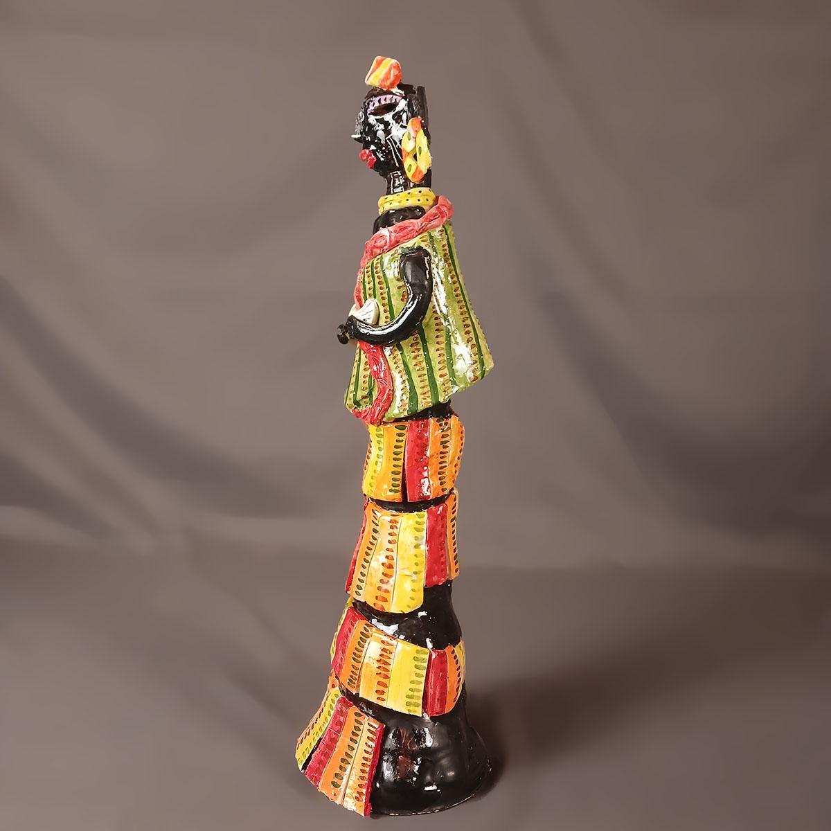 Dipinto a mano Scultura in ceramica dipinta a mano 