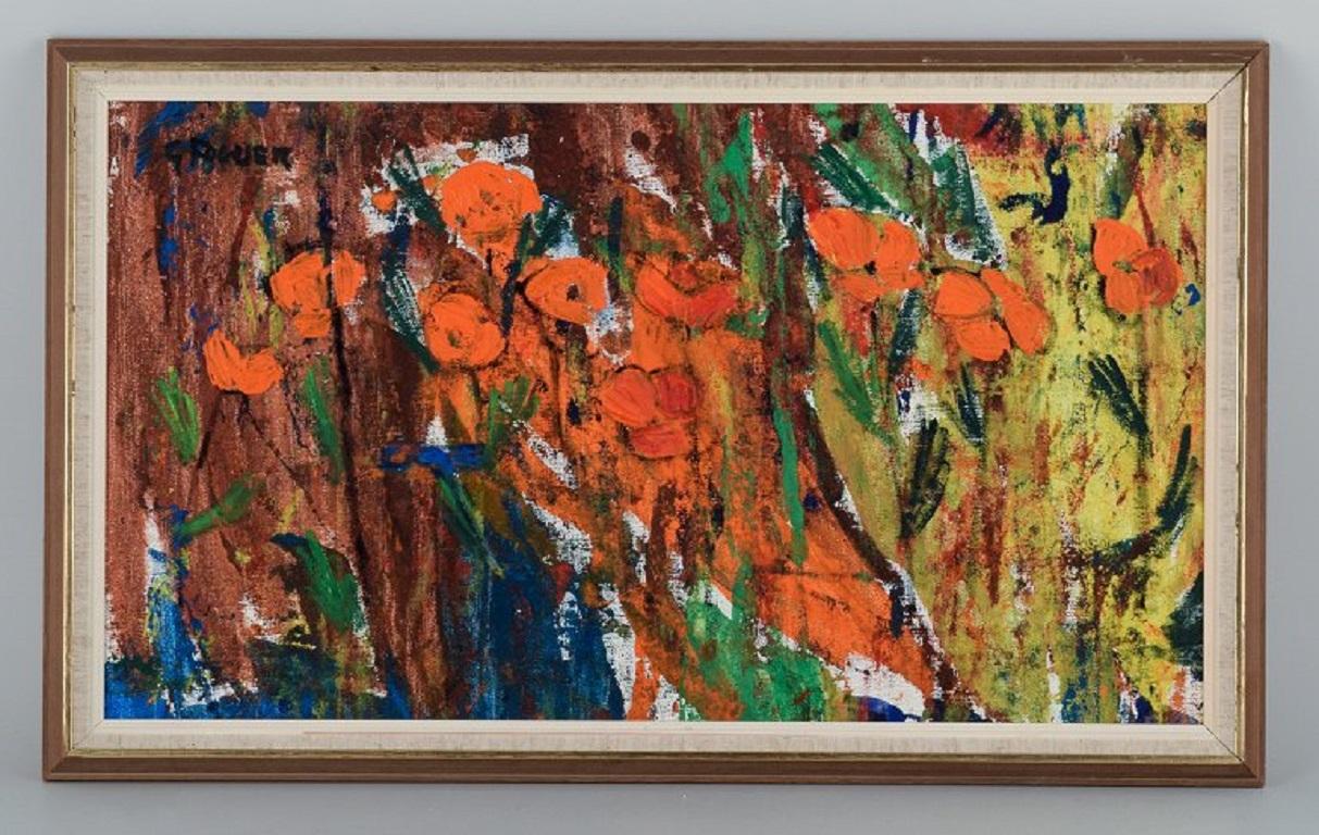 Eric Lundberg (1918-1992), peintre suédois classé.
Paysage moderniste.
Huile sur toile.
1960s.
En parfait état.
Dimensions : 71,5 x 32,0 / Total : 80,5 x 40,5 cm. avec cadre.