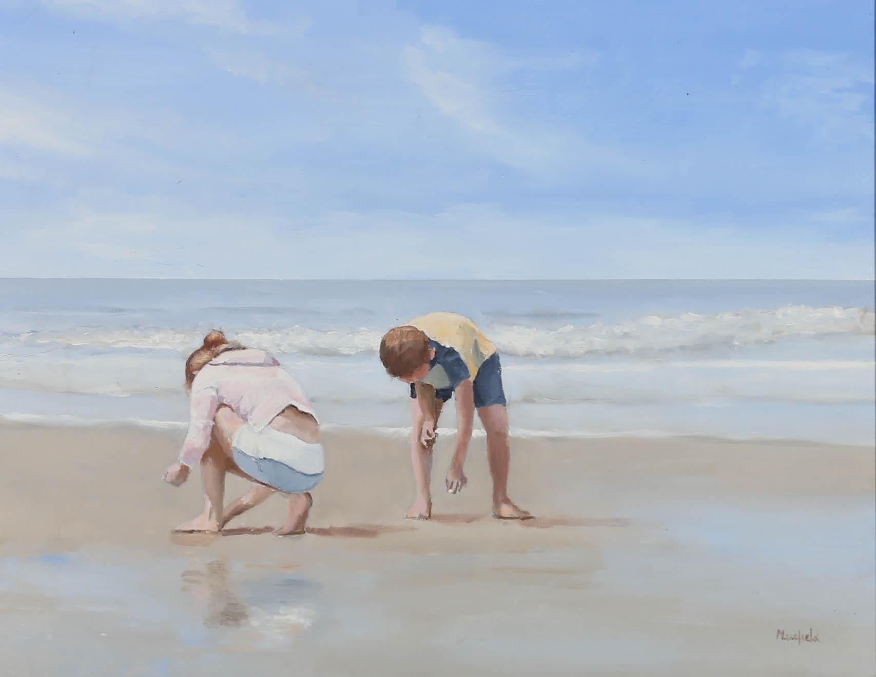 Eric Masefield - Contemporary Oil, Beachcombers For Sale 1