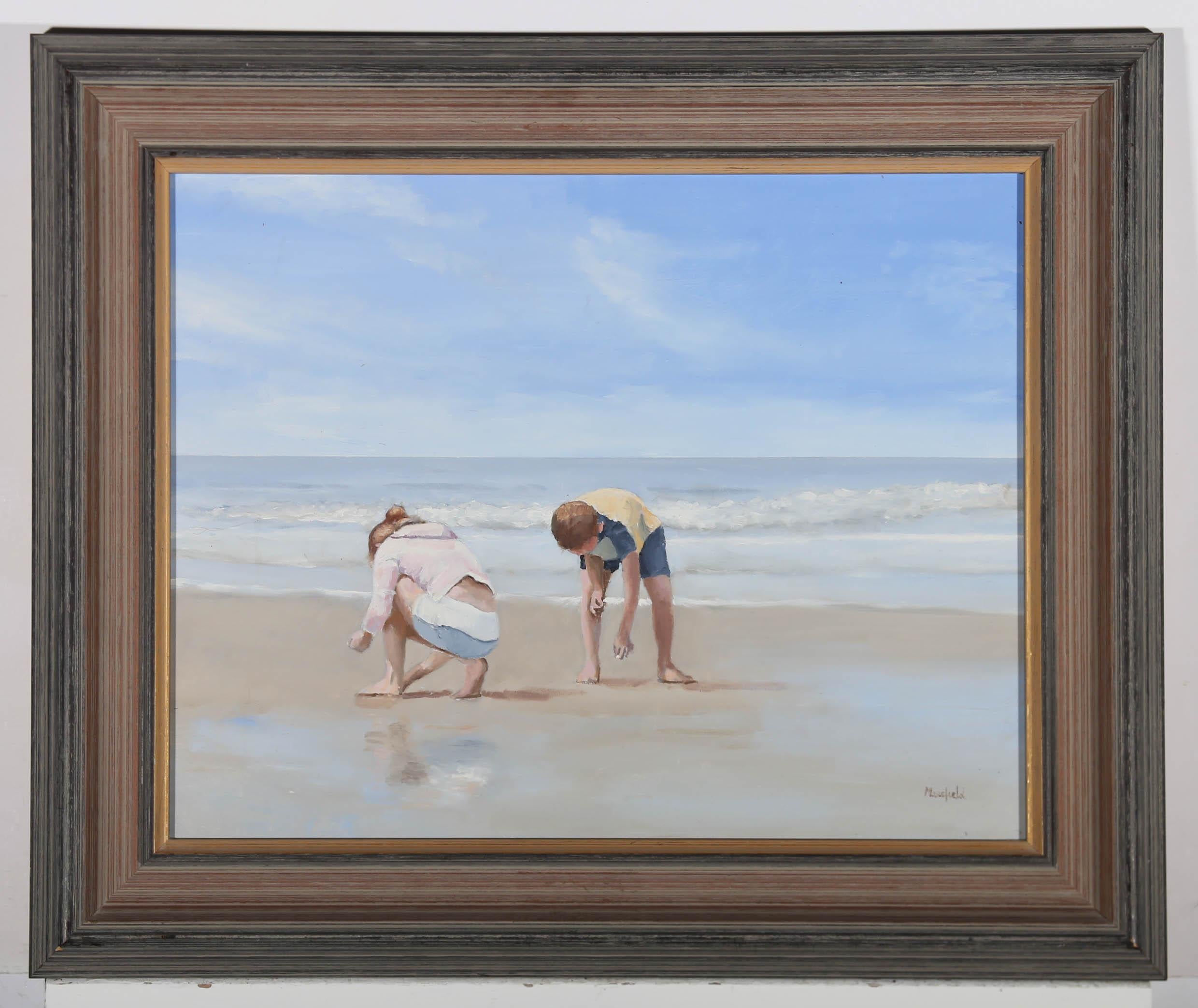 Eric Masefield - Olio contemporaneo, Beachcombers in vendita 2