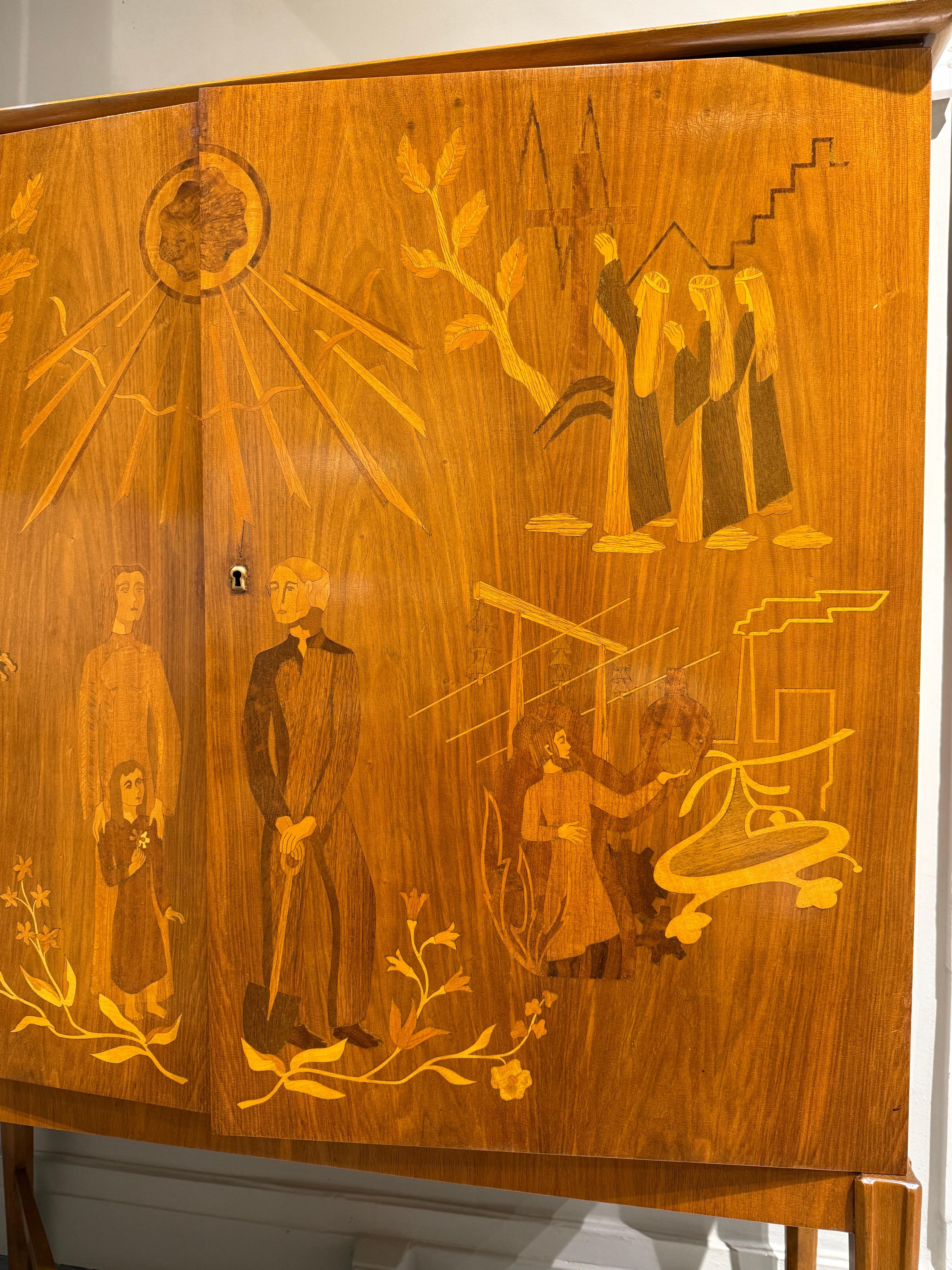 Eric Matsson Cabinet Sweden circa 1940 In Good Condition For Sale In PARIS, FR
