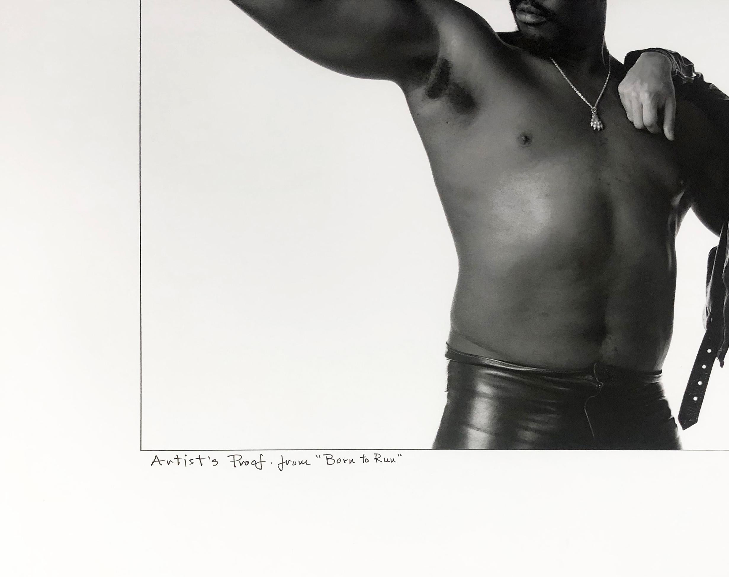 Scooter And The Big Man (Bruce Springsteen), rare reproduction signée - Contemporain Photograph par Eric Meola