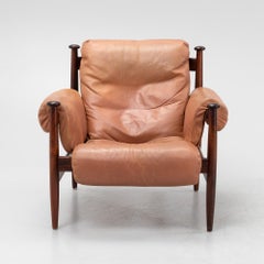 Eric Merthen Amiral Armchair Rosewood Ire Möbler, Sweden 1960