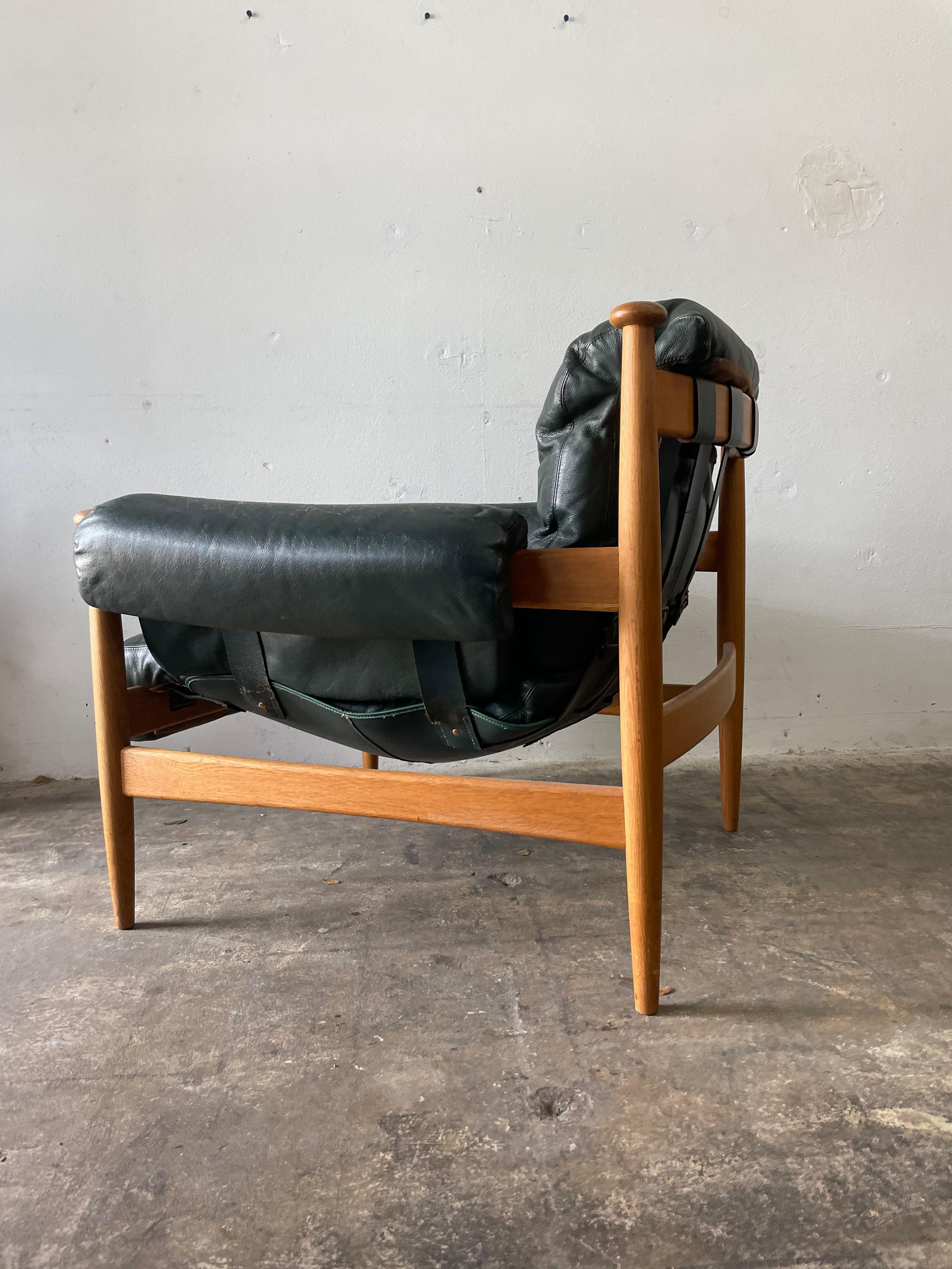 20th Century Eric Merthen “Amiral” Chair Mid Century Modern For Sale