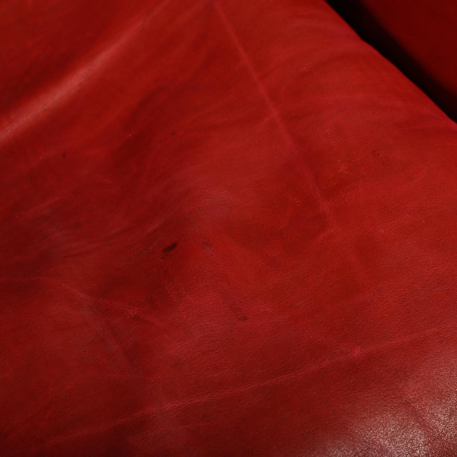 Eric Merthen Amiral Lounge Chair aus dunklem Holz und rotem Leder für IRE Möbler im Angebot 7
