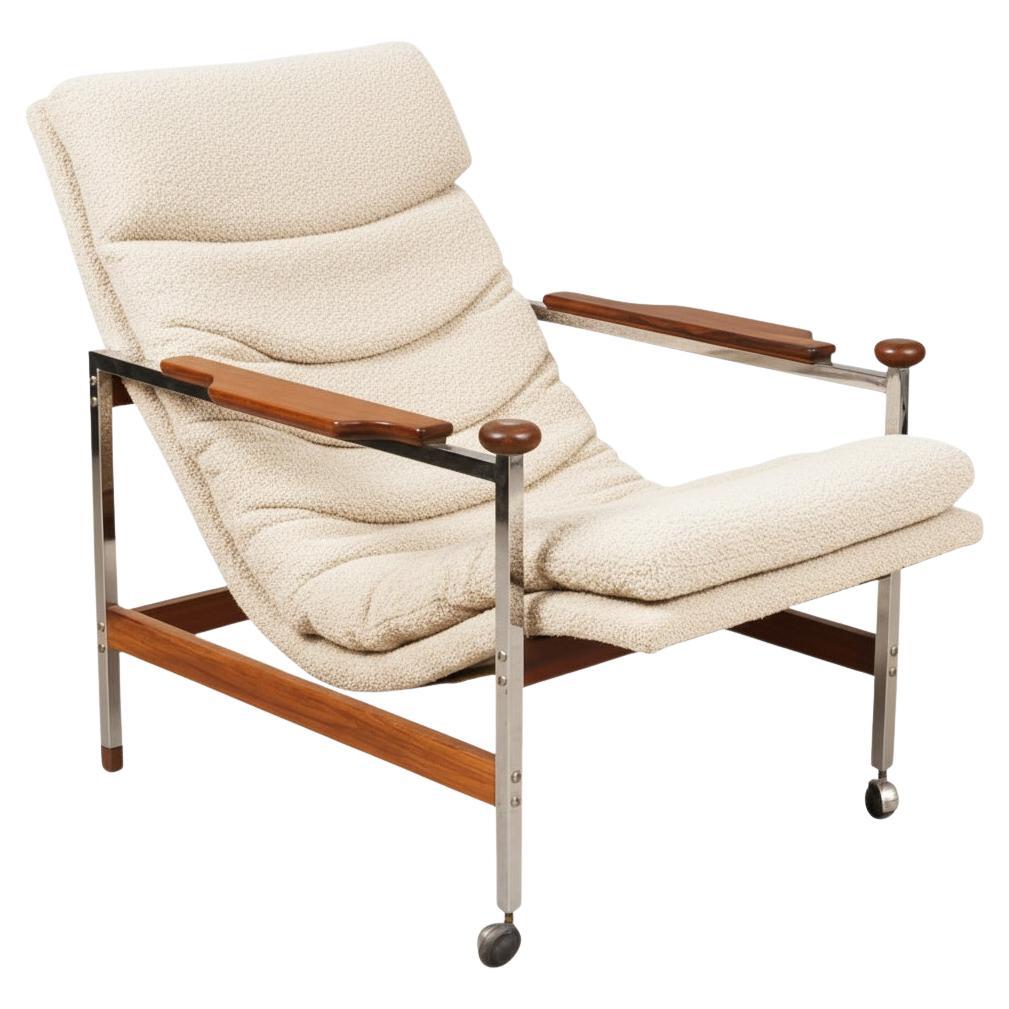 Fauteuil Eric Merthen Model No "Cronette" Suède 1960 en vente