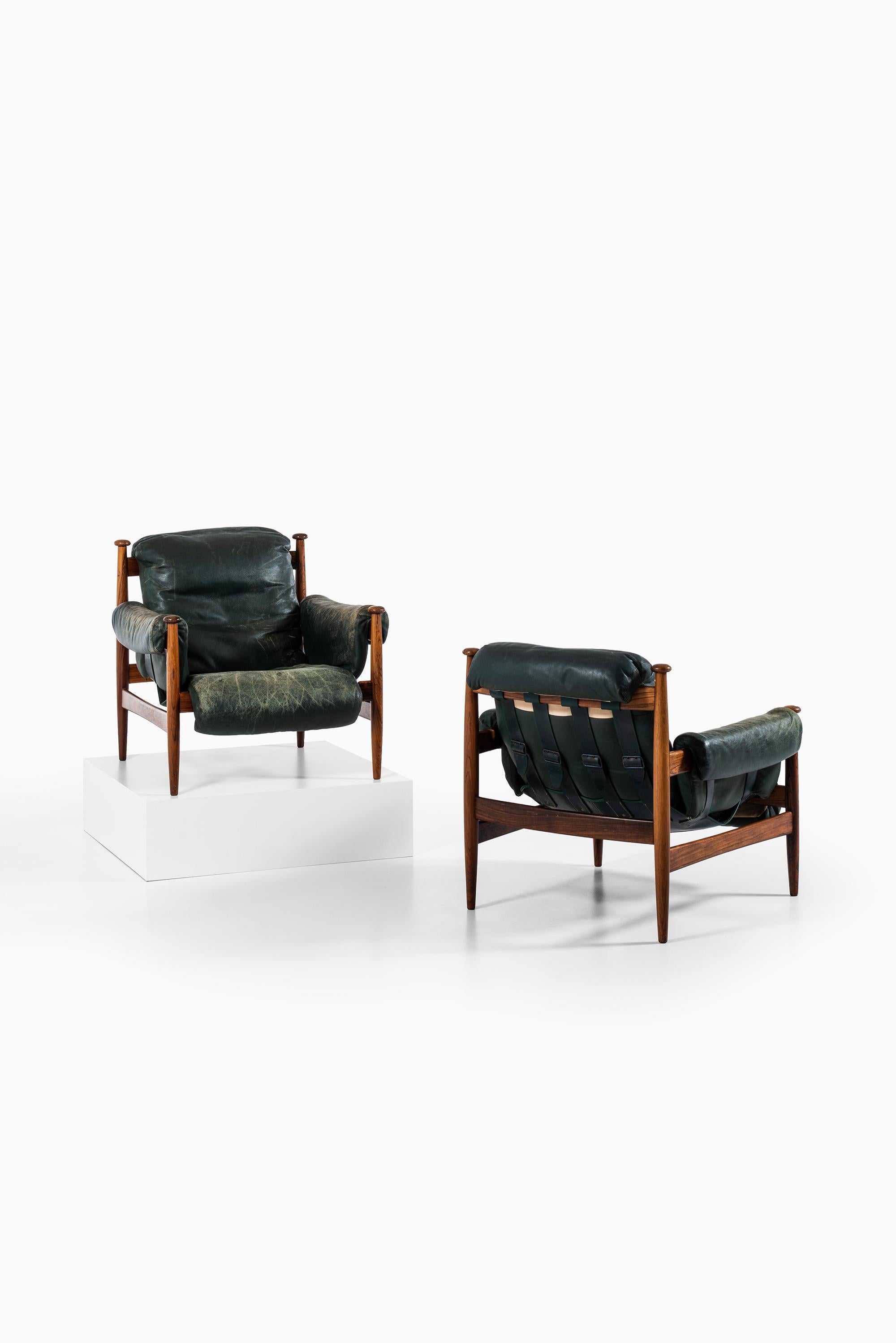 Swedish Eric Merthen Easy Chairs Model Amiral Produced by Ire Möbler in Sweden