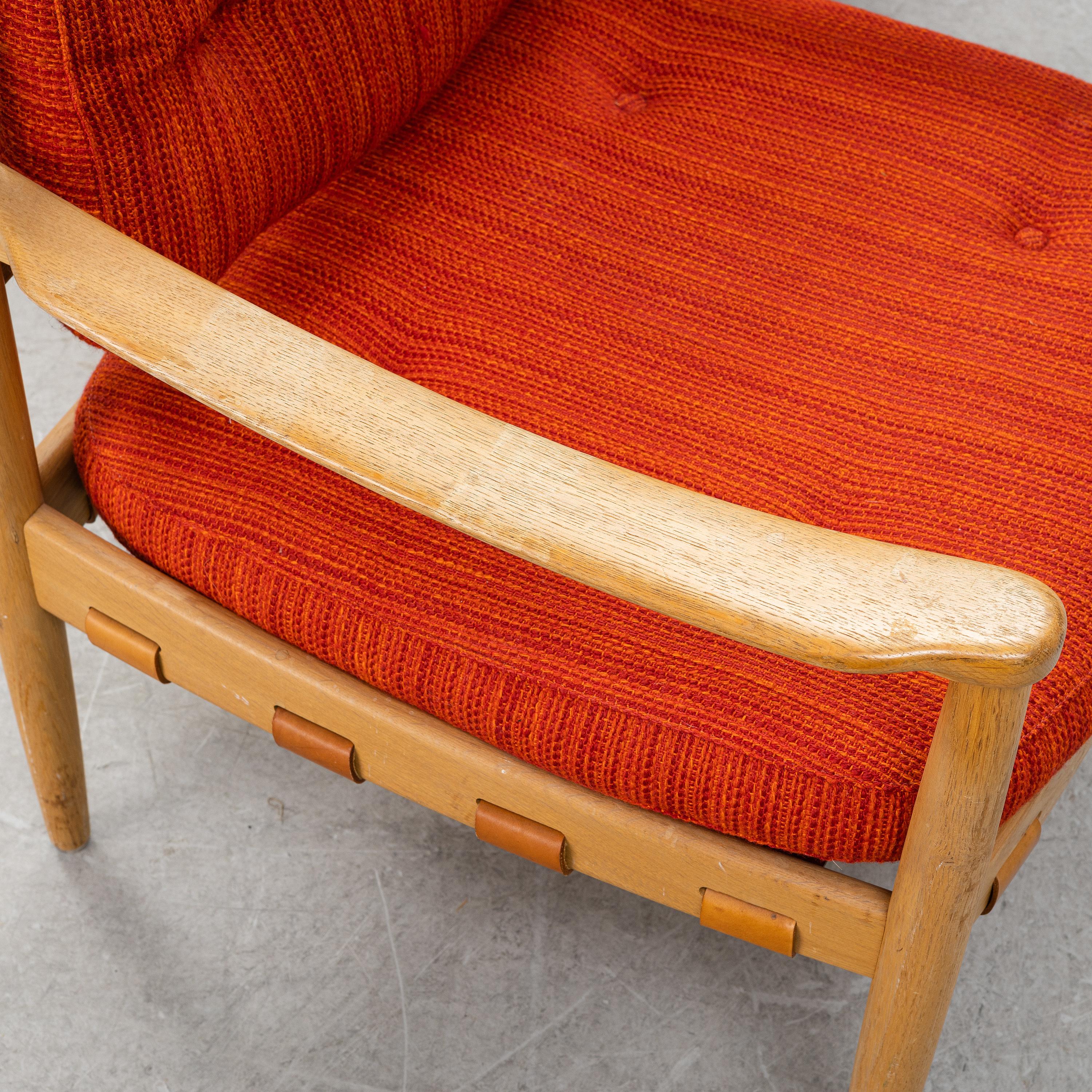 Swedish Eric Merthen, Pair of Oak Cadett Easy Chairs, Sweeden, 1960s For Sale