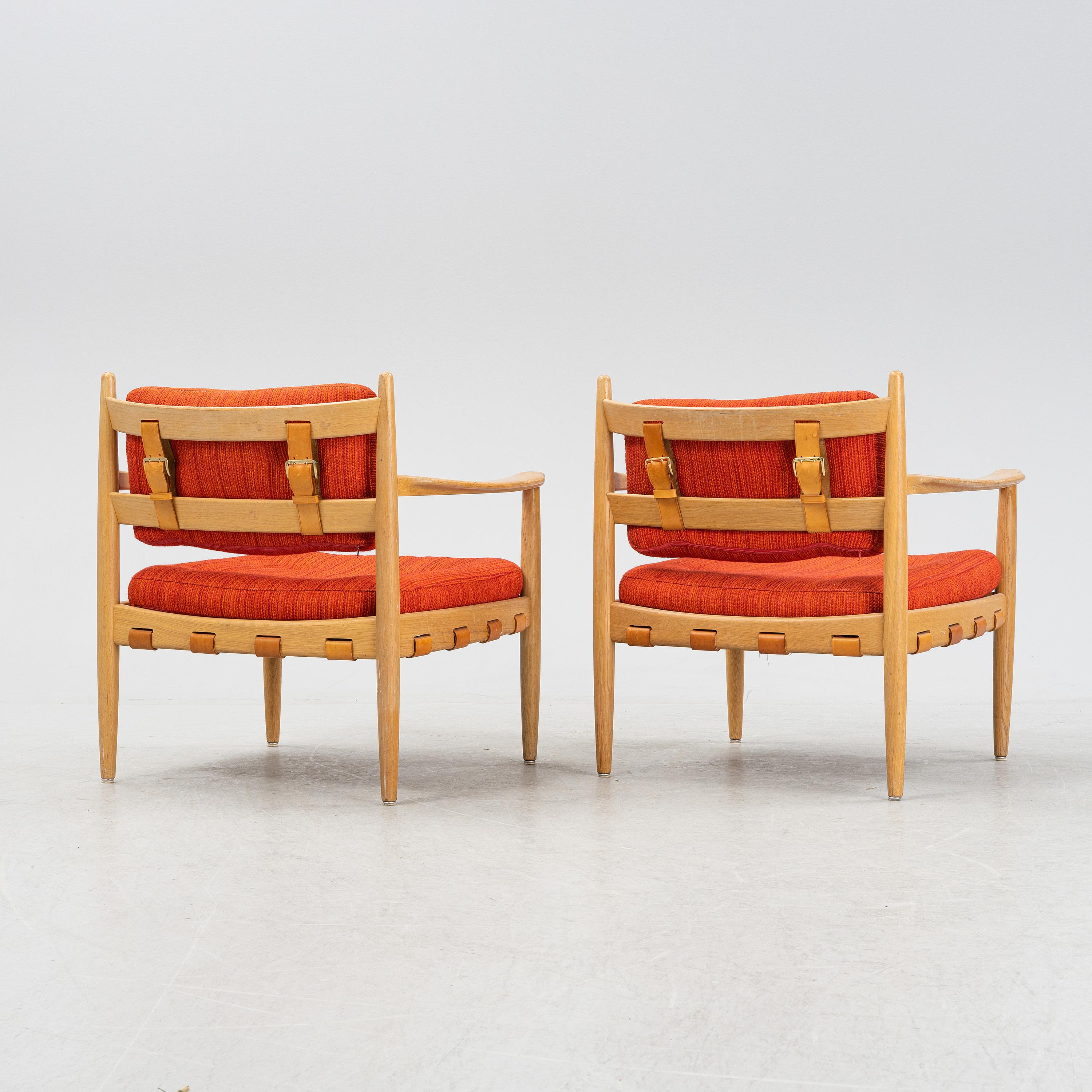 Eric Merthen, Pair of Oak Cadett Easy Chairs, Sweeden, 1960s In Good Condition For Sale In Paris, FR