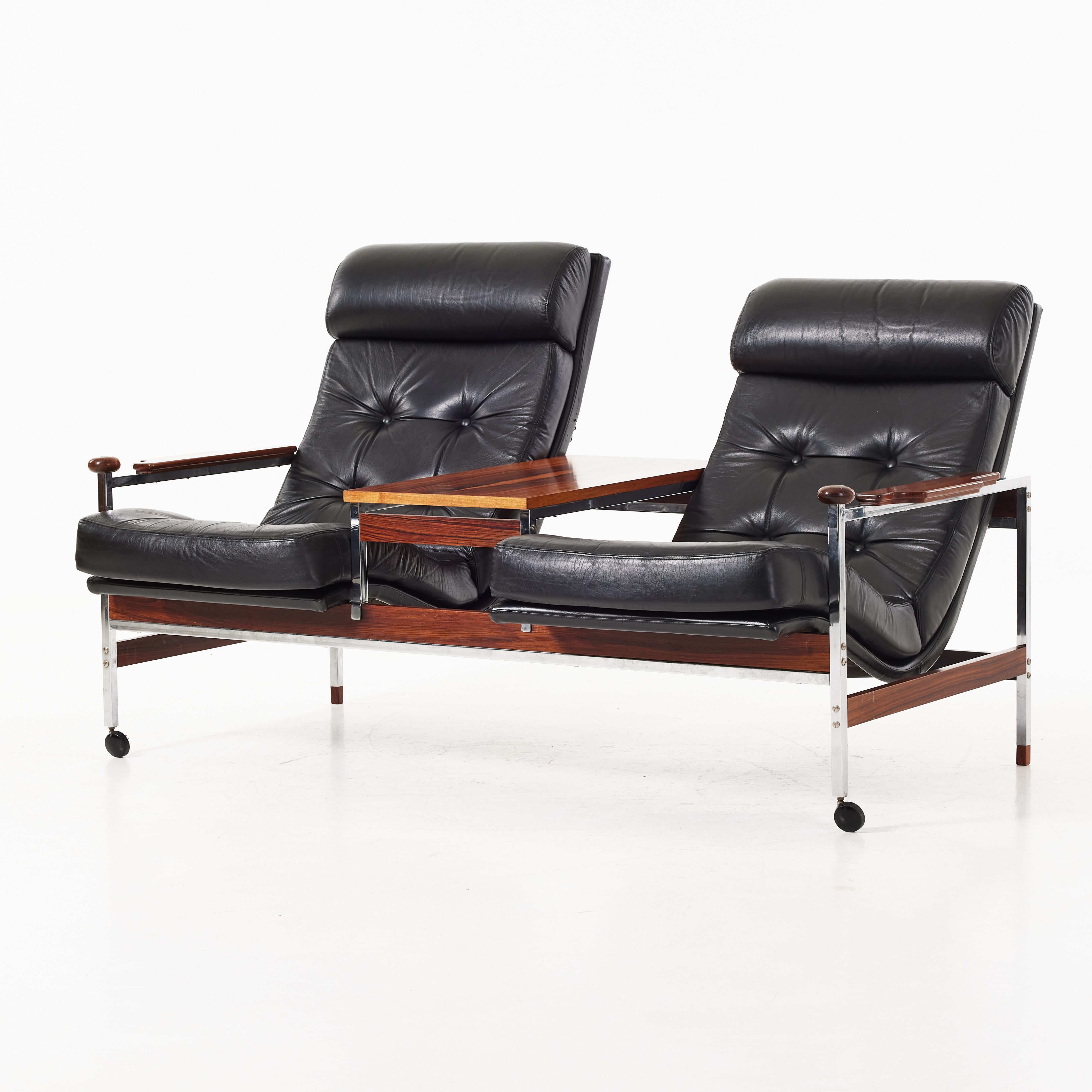 ERIC MERTHEN Canapé Kronfotöljen AB Fauteuil Dahléns Industrie Danemark 1960 en vente 1