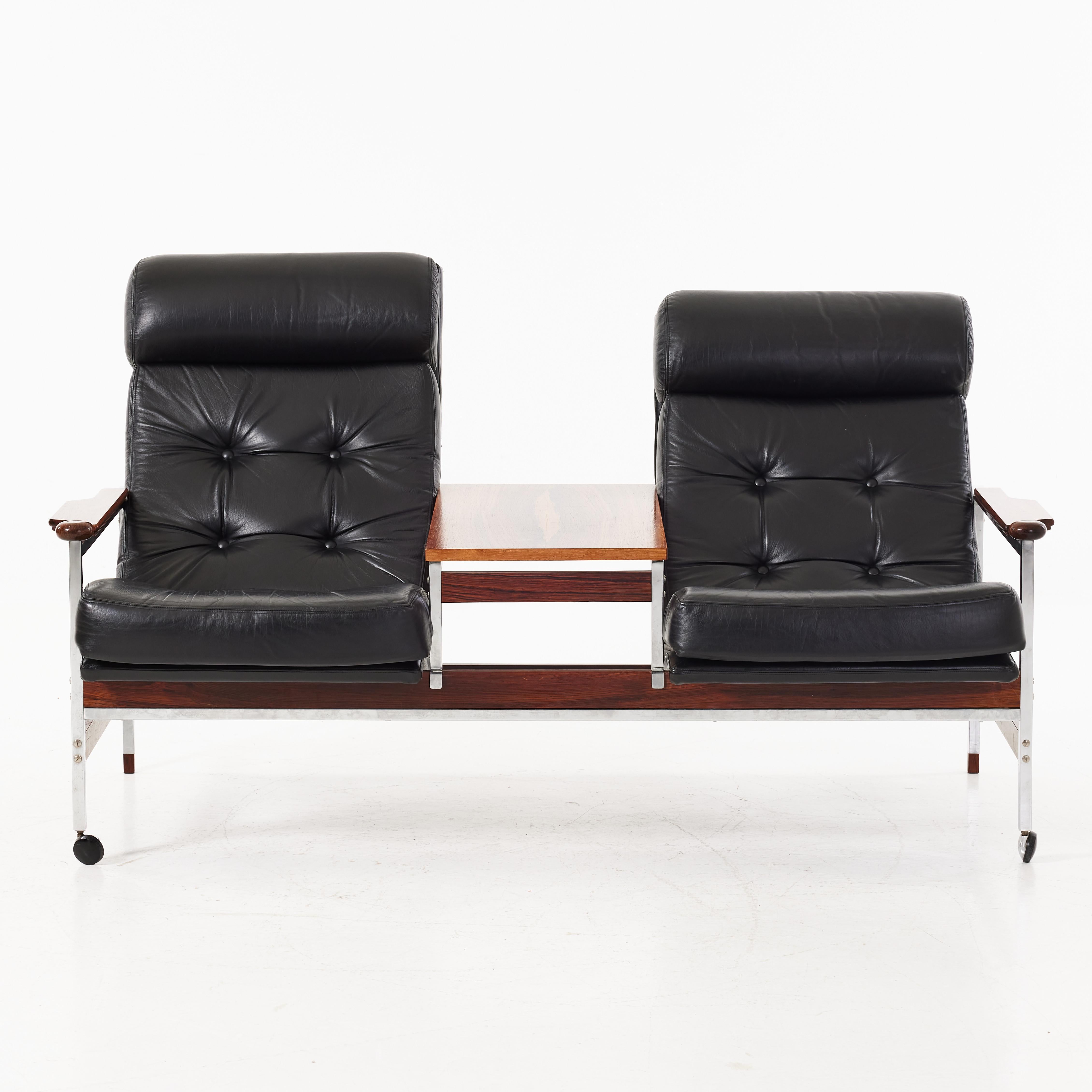 ERIC MERTHEN Canapé Kronfotöljen AB Fauteuil Dahléns Industrie Danemark 1960 en vente 2