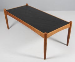 Eric Merthen sofa table in oak and slate, 1960s, model Amiral