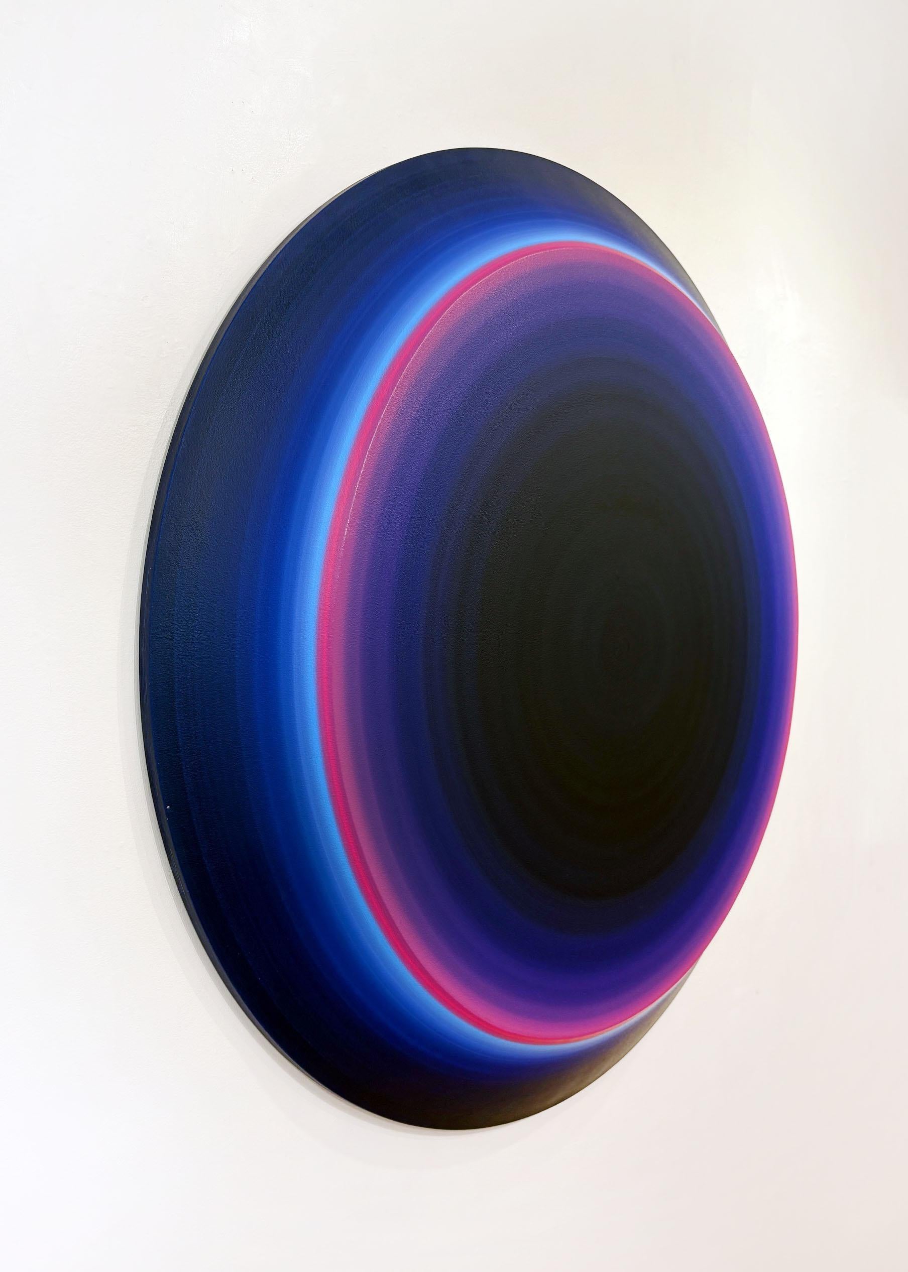 Event Horizon - White Abstract Painting by Eric Moore