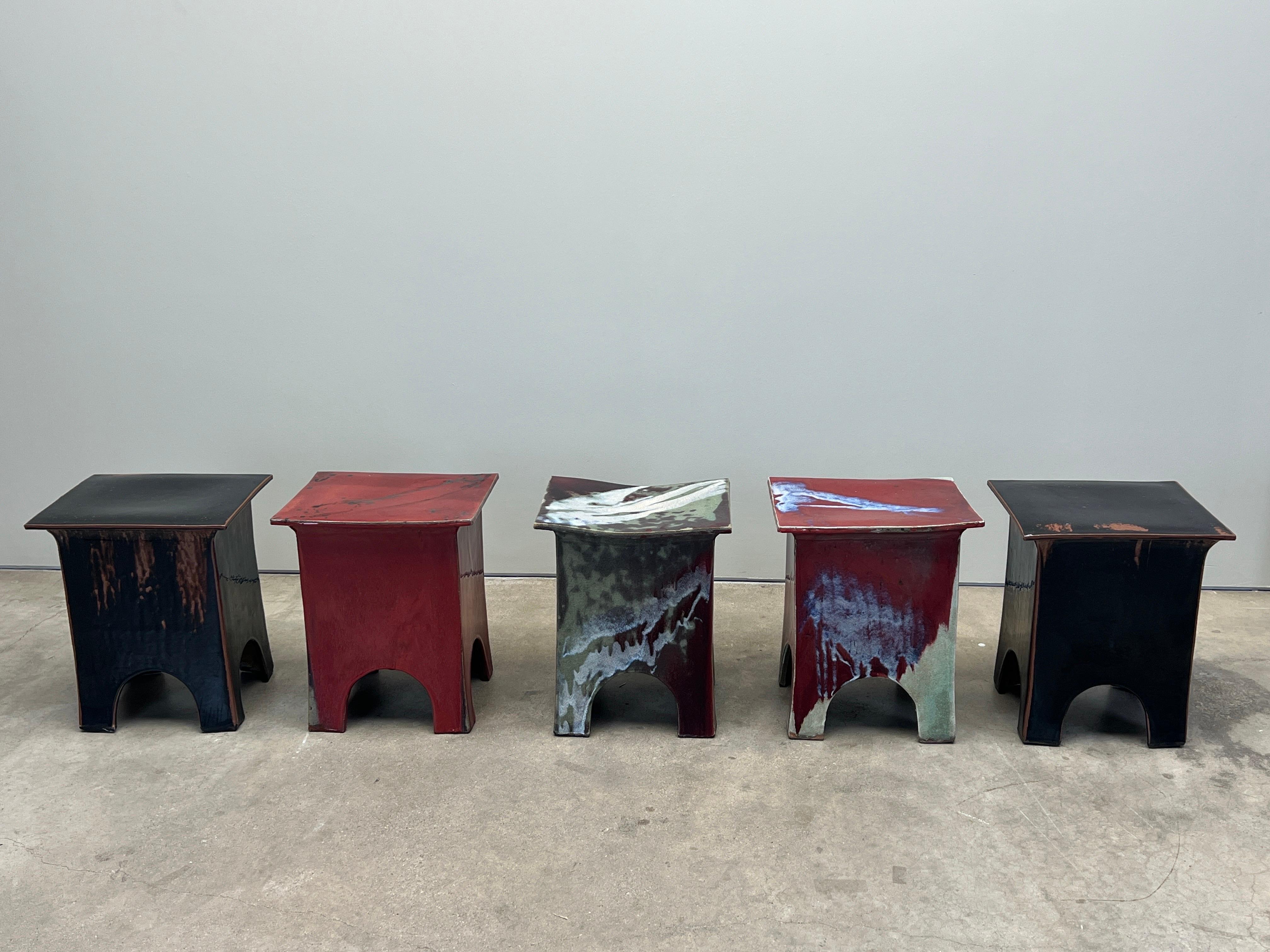 Tabouret en céramique Eric O'Leary en vente 15
