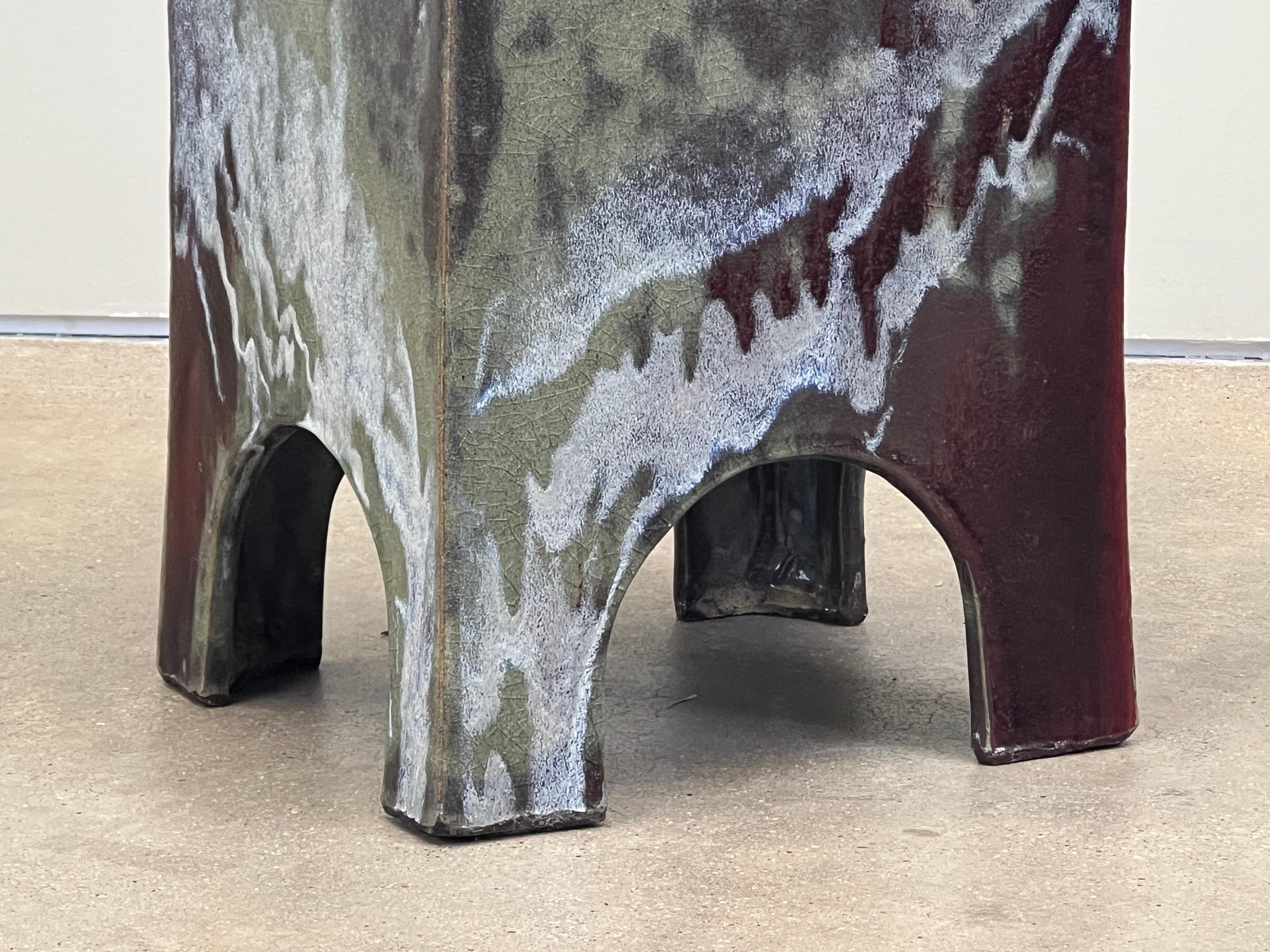 Tabouret en céramique Eric O'Leary en vente 1
