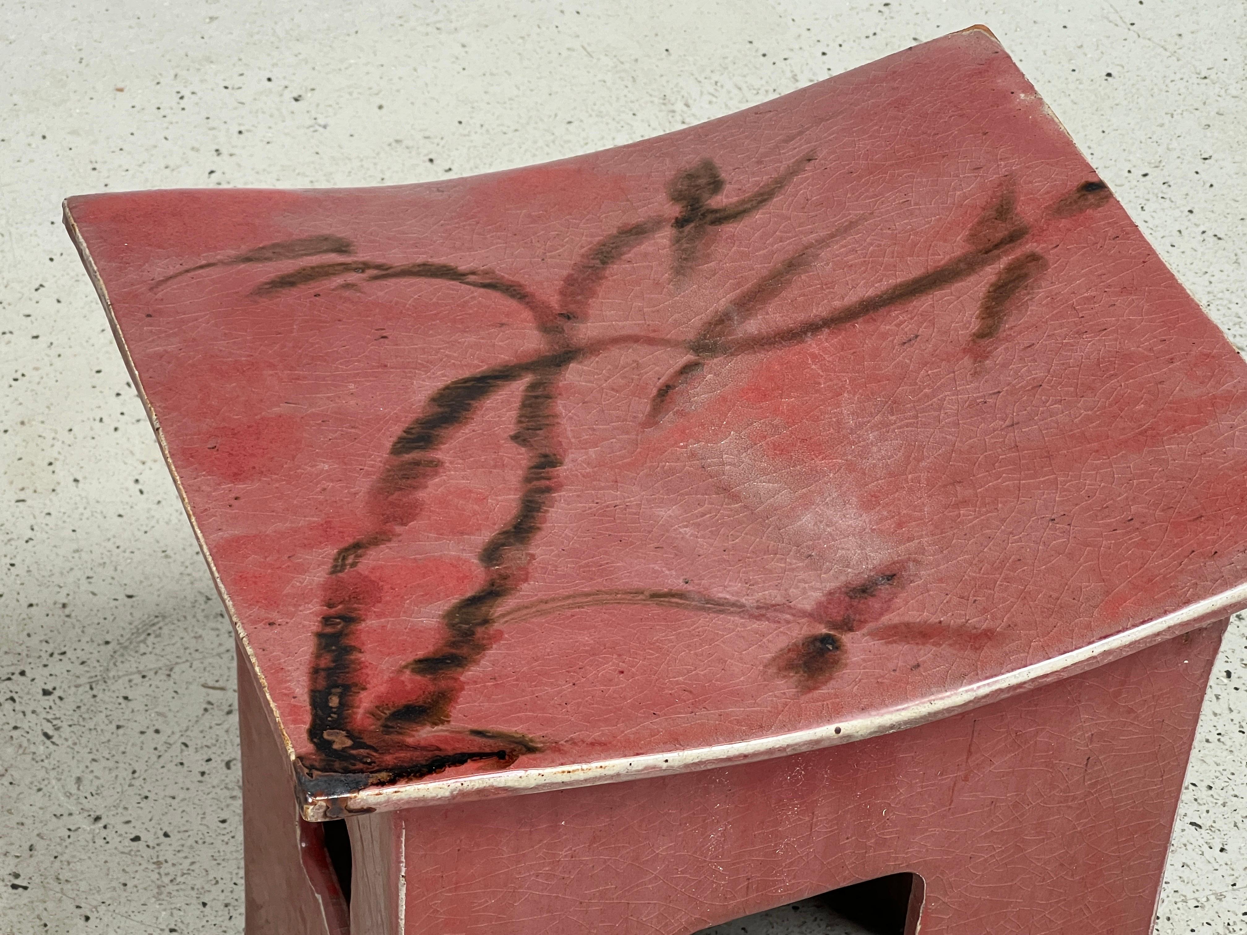Tabouret en céramique Eric O'Leary en vente 2
