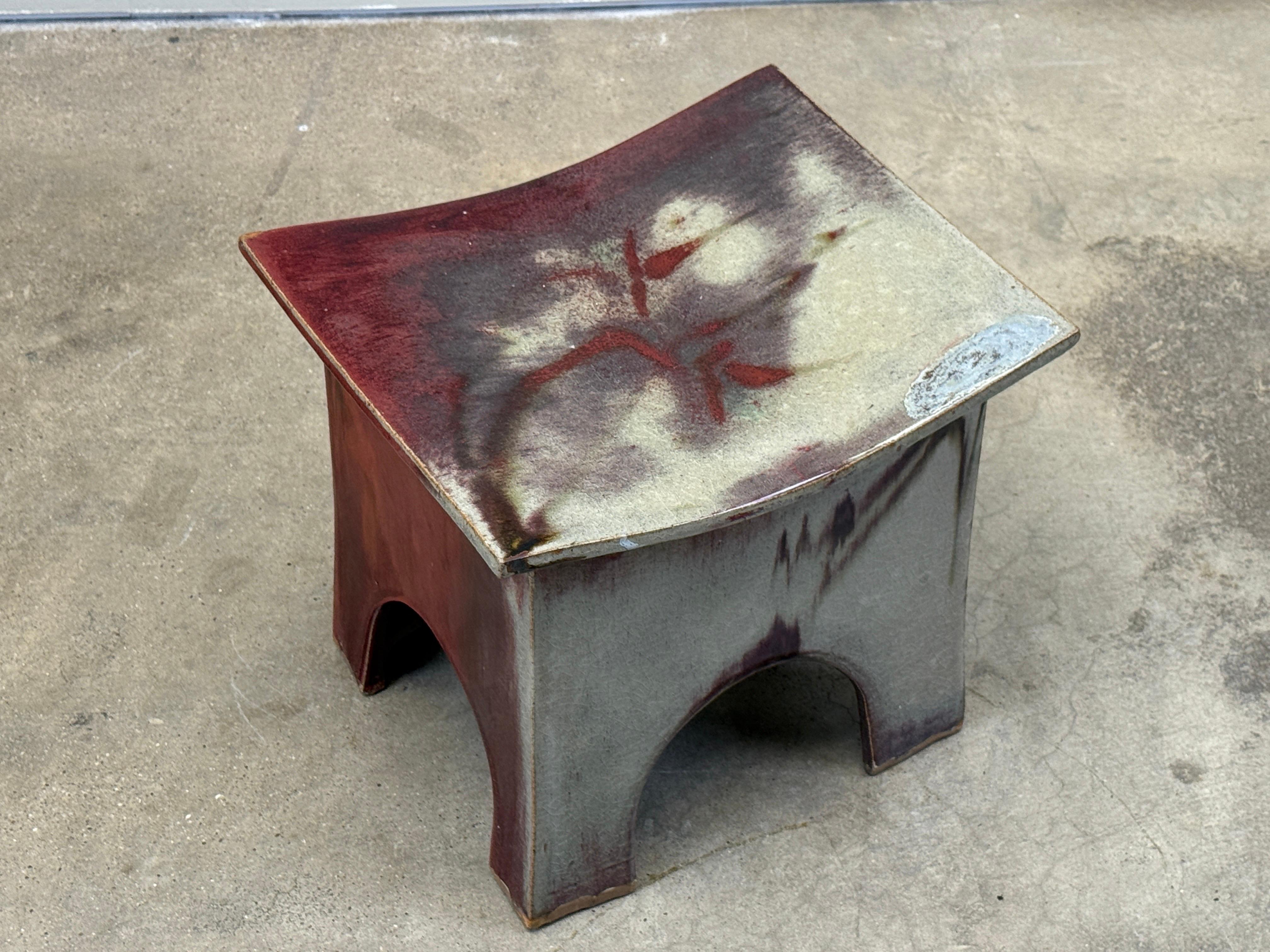 Eric O'Leary Ceramic Stool / Table For Sale 7
