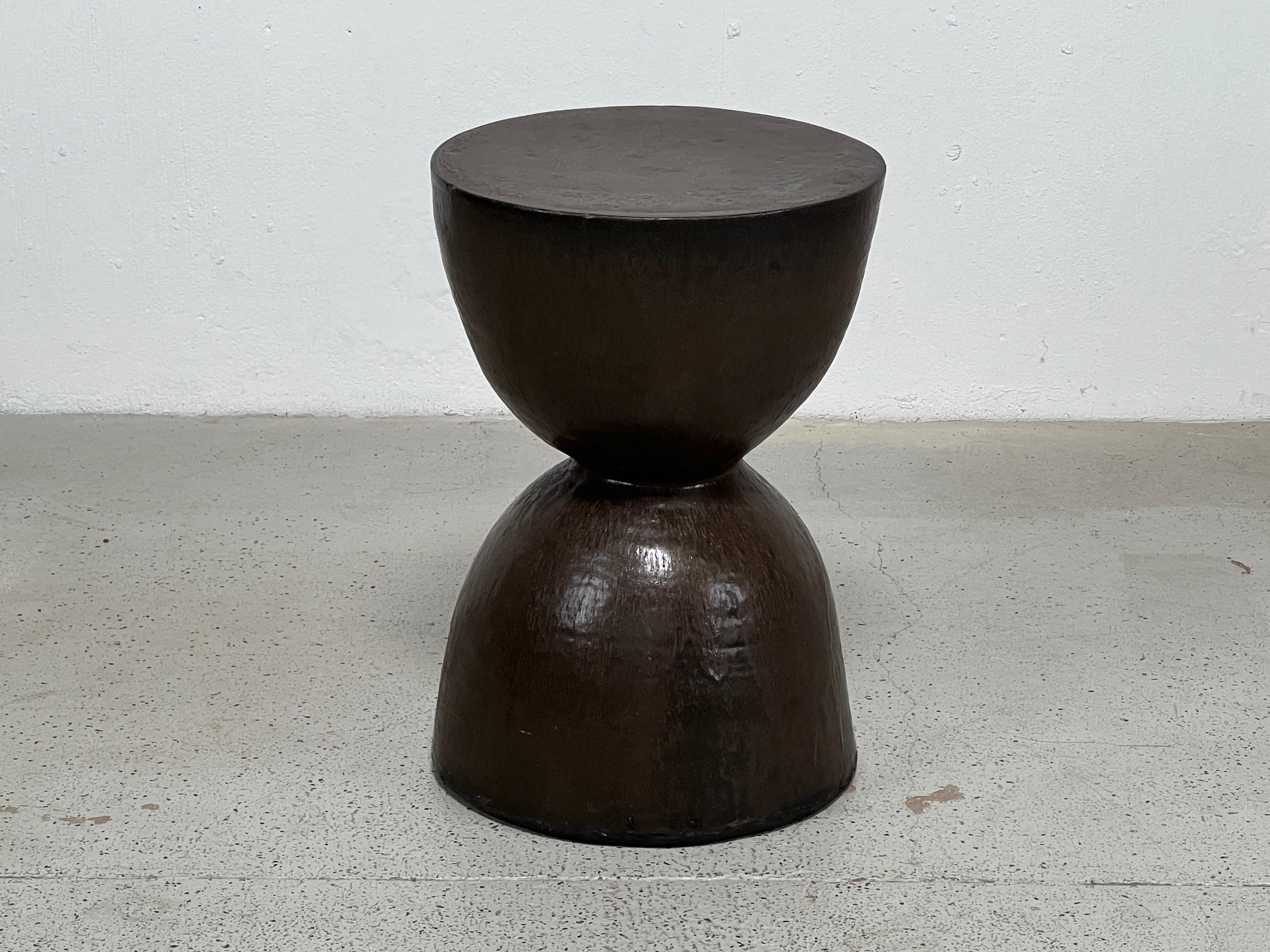 Eric O'Leary Slab rolled and hand constructed with Asiatic aesthetic and form finished in a deep brown glaze. 