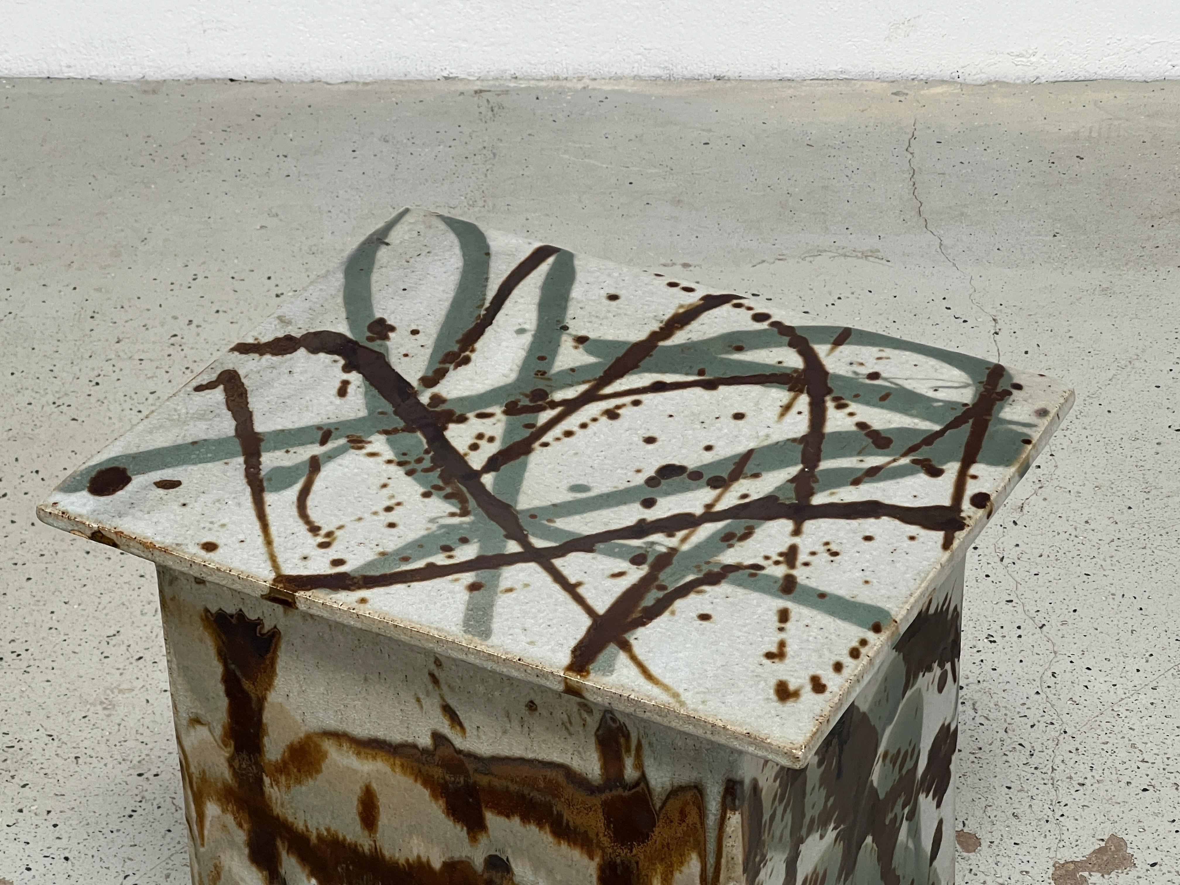Late 20th Century Eric O'Leary Ceramic Stool / Table