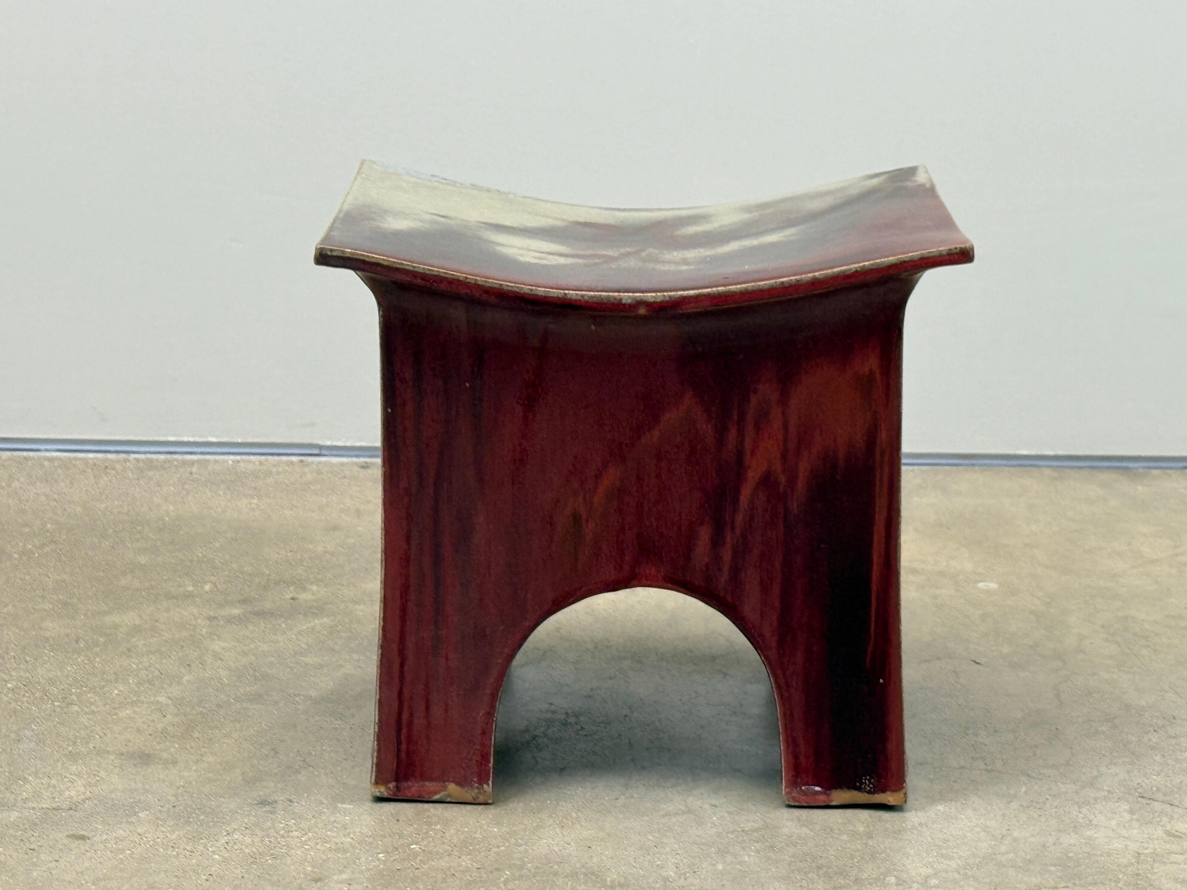 Eric O'Leary Ceramic Stool / Table For Sale 1
