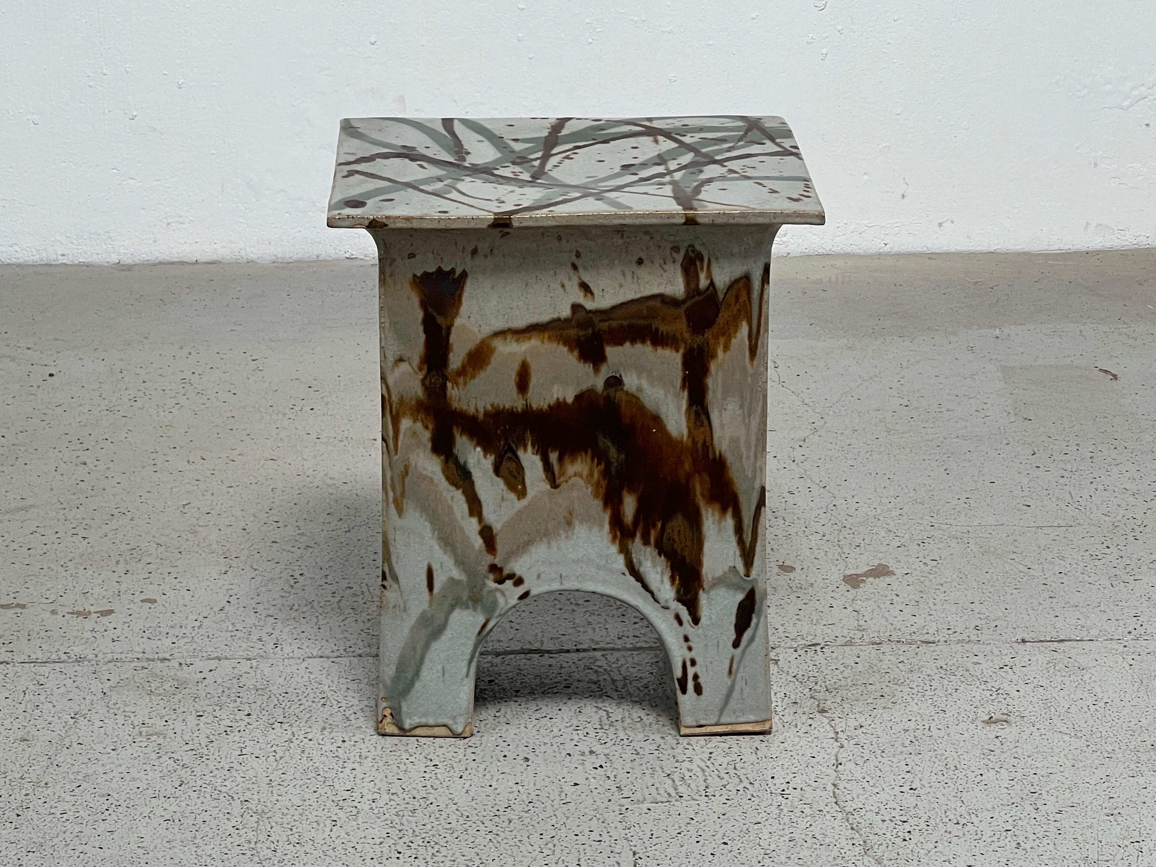 Tabouret / table en céramique Eric O'Leary 1