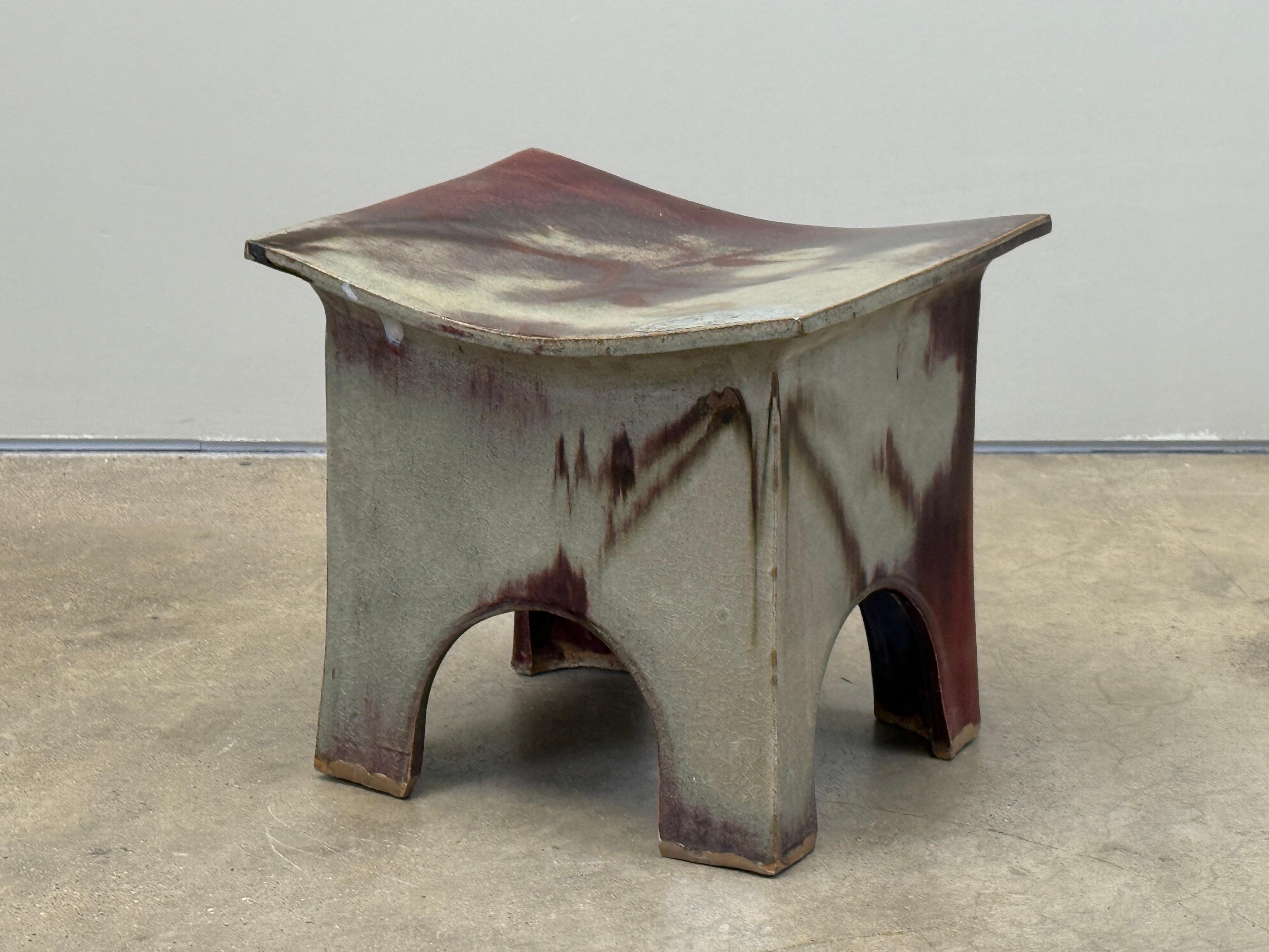 Eric O'Leary Ceramic Stool / Table For Sale 2