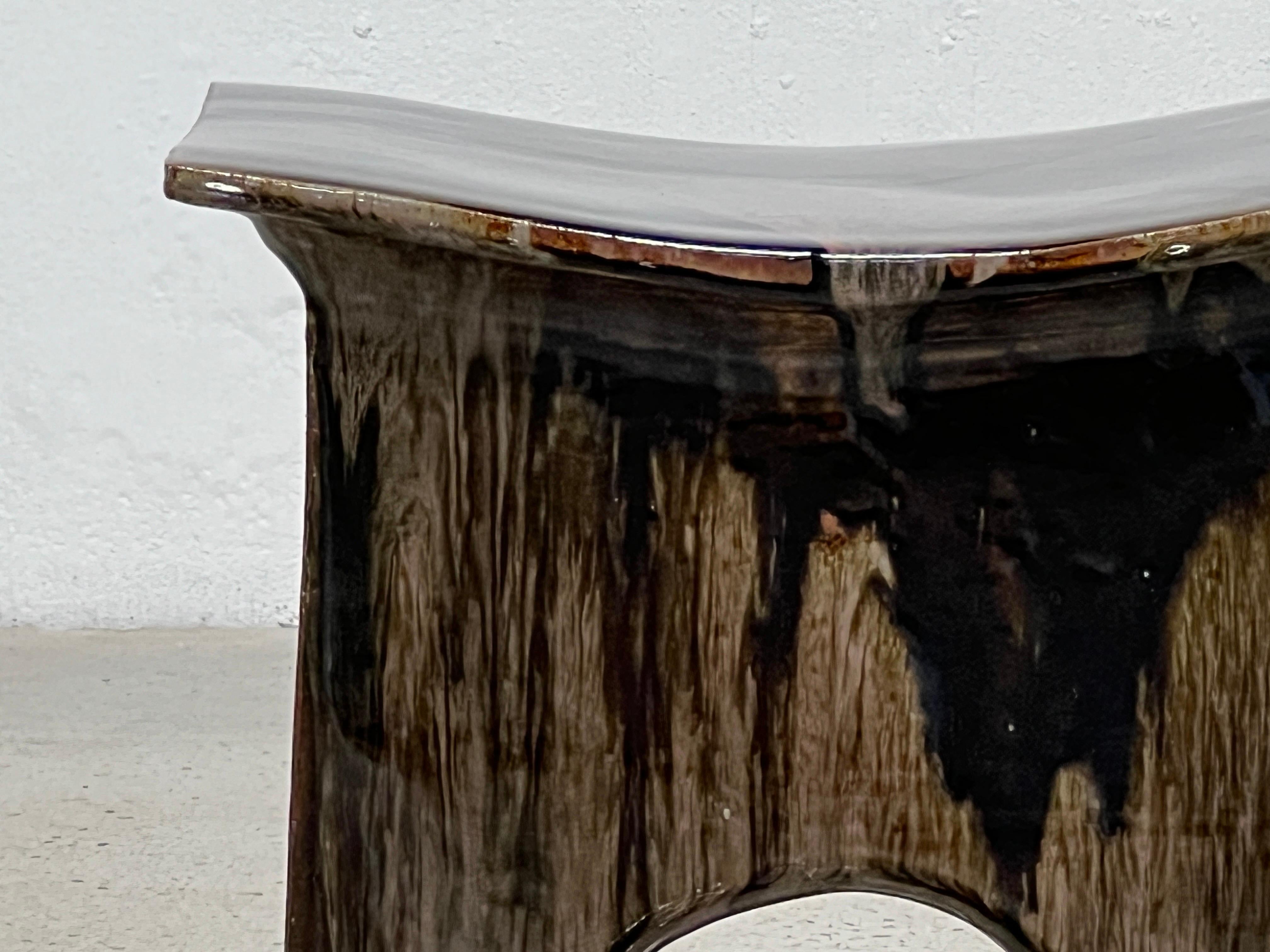 Eric O'Leary Ceramic Stool / Table For Sale 3