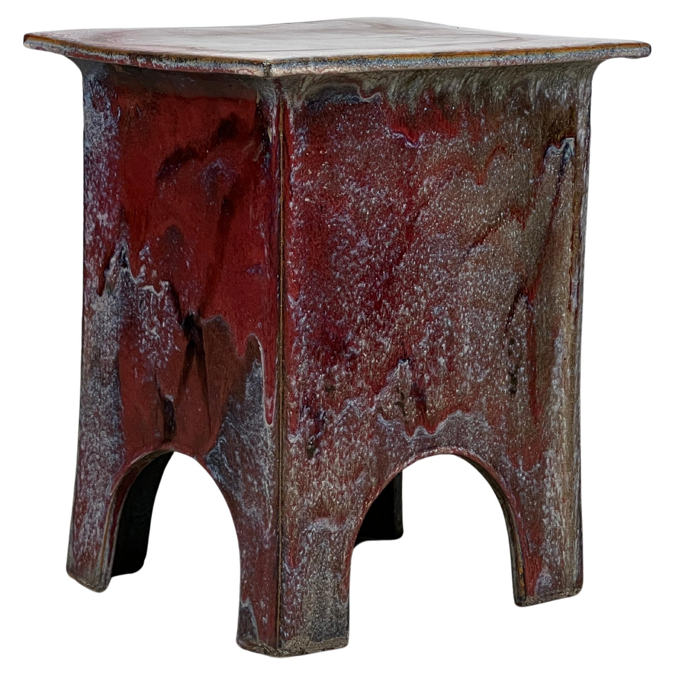 Eric O'Leary Ceramic Stool / Table For Sale