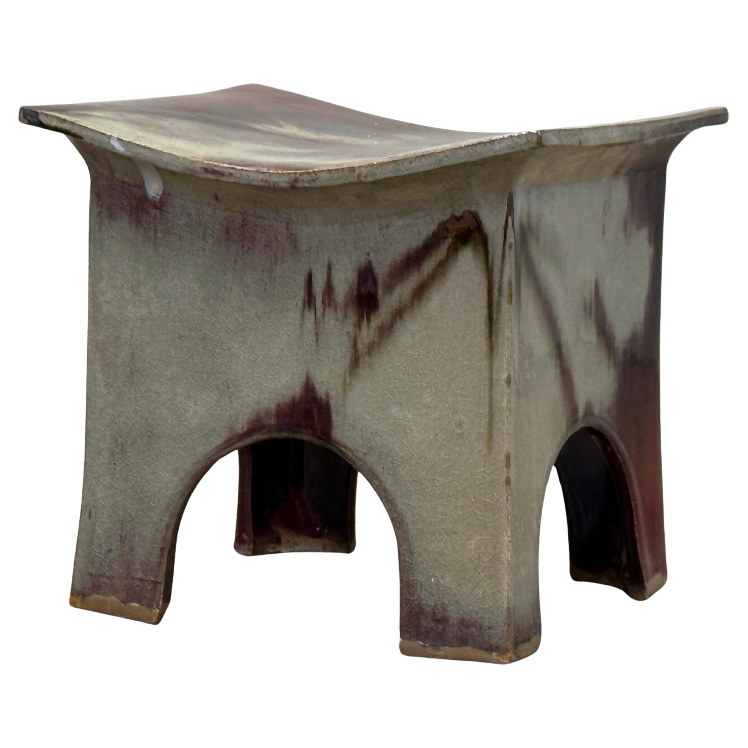 Eric O'Leary Ceramic Stool / Table For Sale