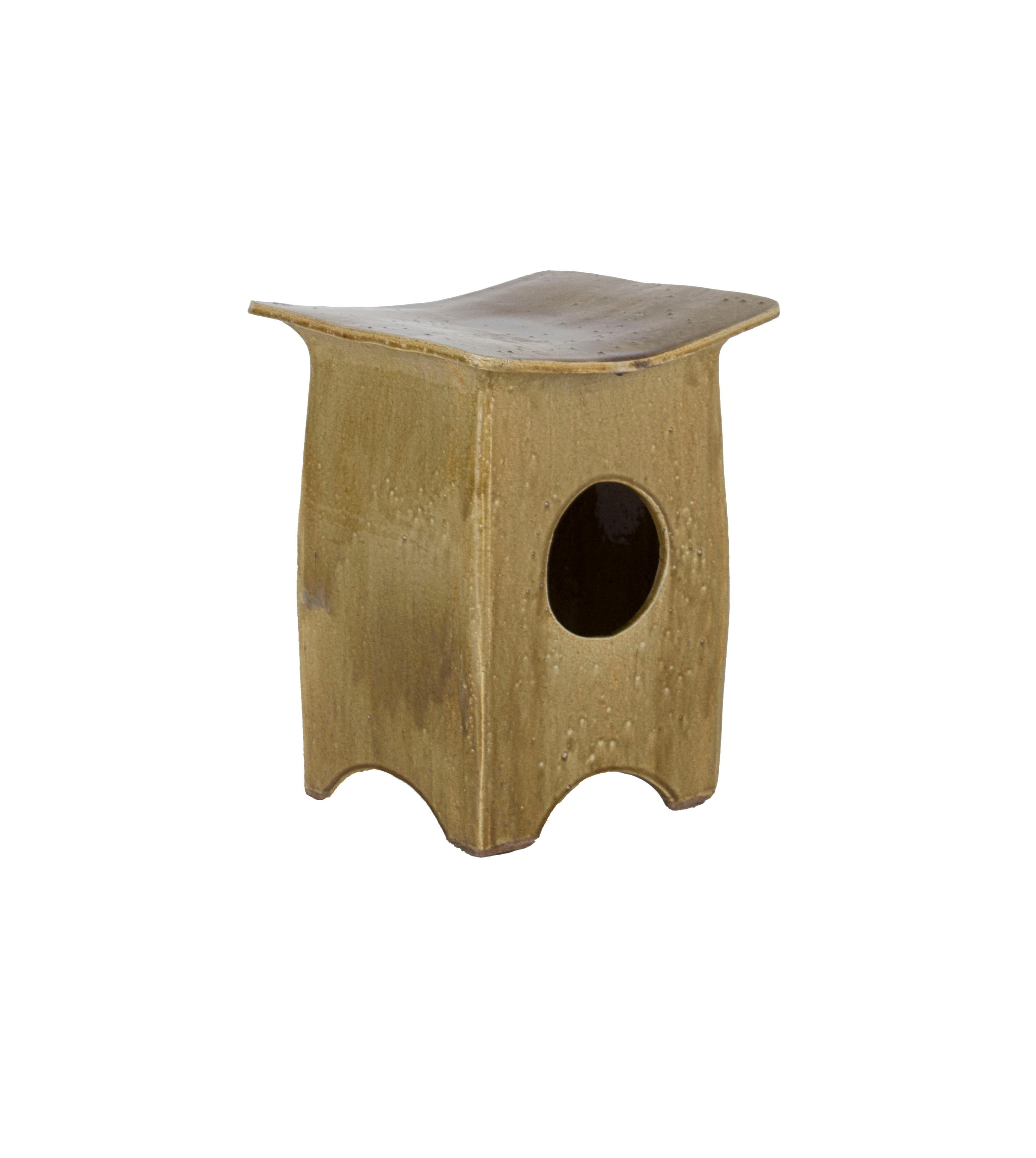 North American Eric O'Leary Tariki Pottery Studio Garden Stool