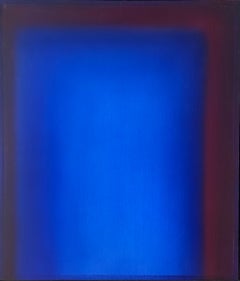 Untitled - Blau, Maroon & Violett - Magisches Gemälde!