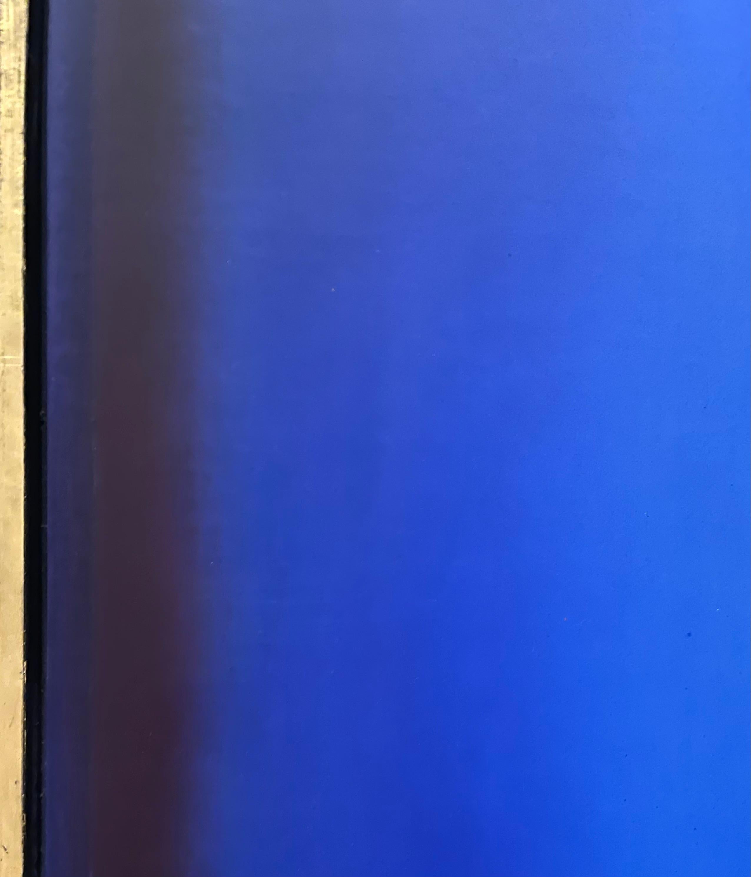 Sans titre - Bleu, marron et violet - Peinture magique en vente 3