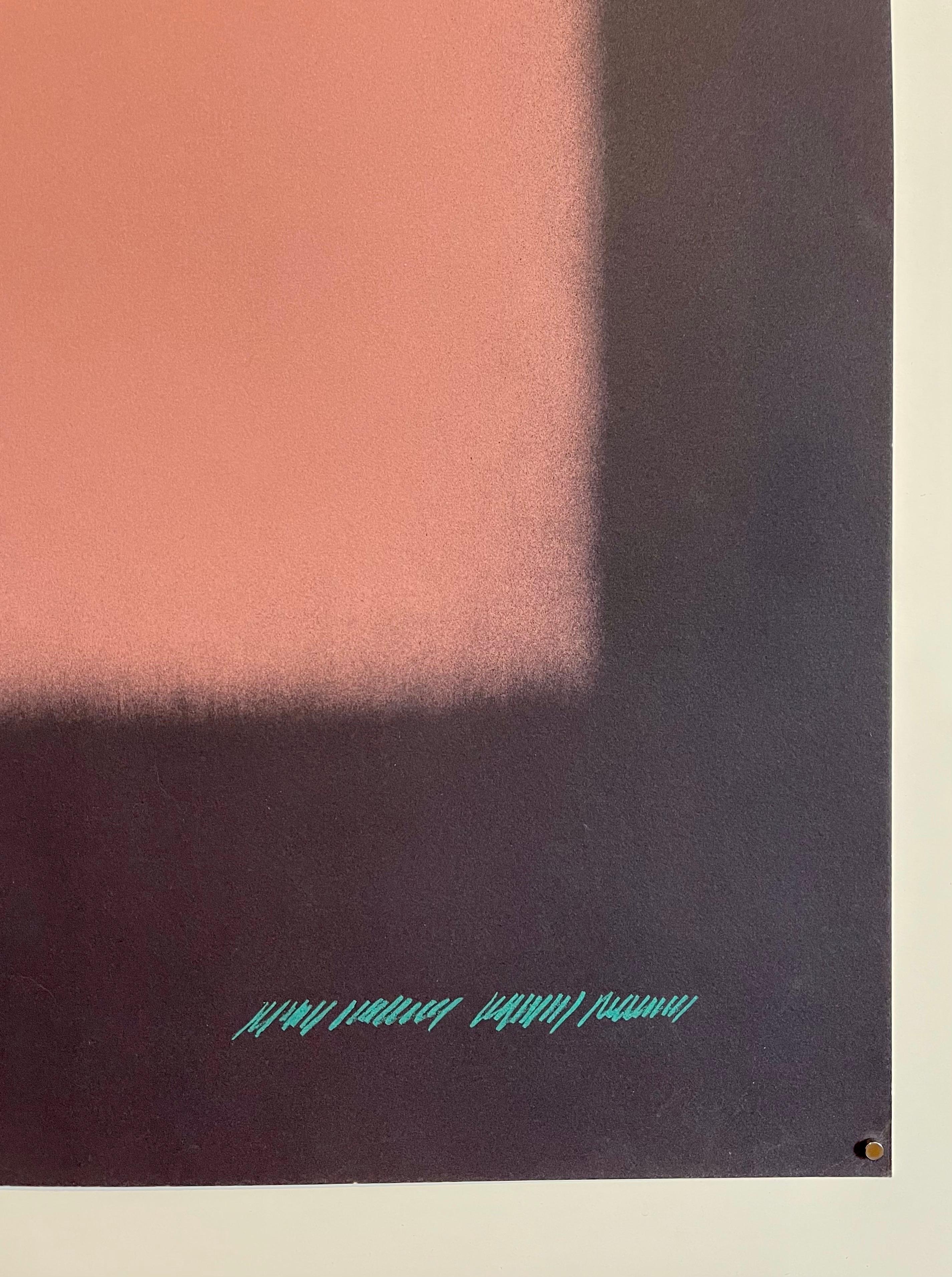 Litografia astratta a campi di colore sfumati Eric Orr Poligrafia Barcelona LA Artista in vendita 1