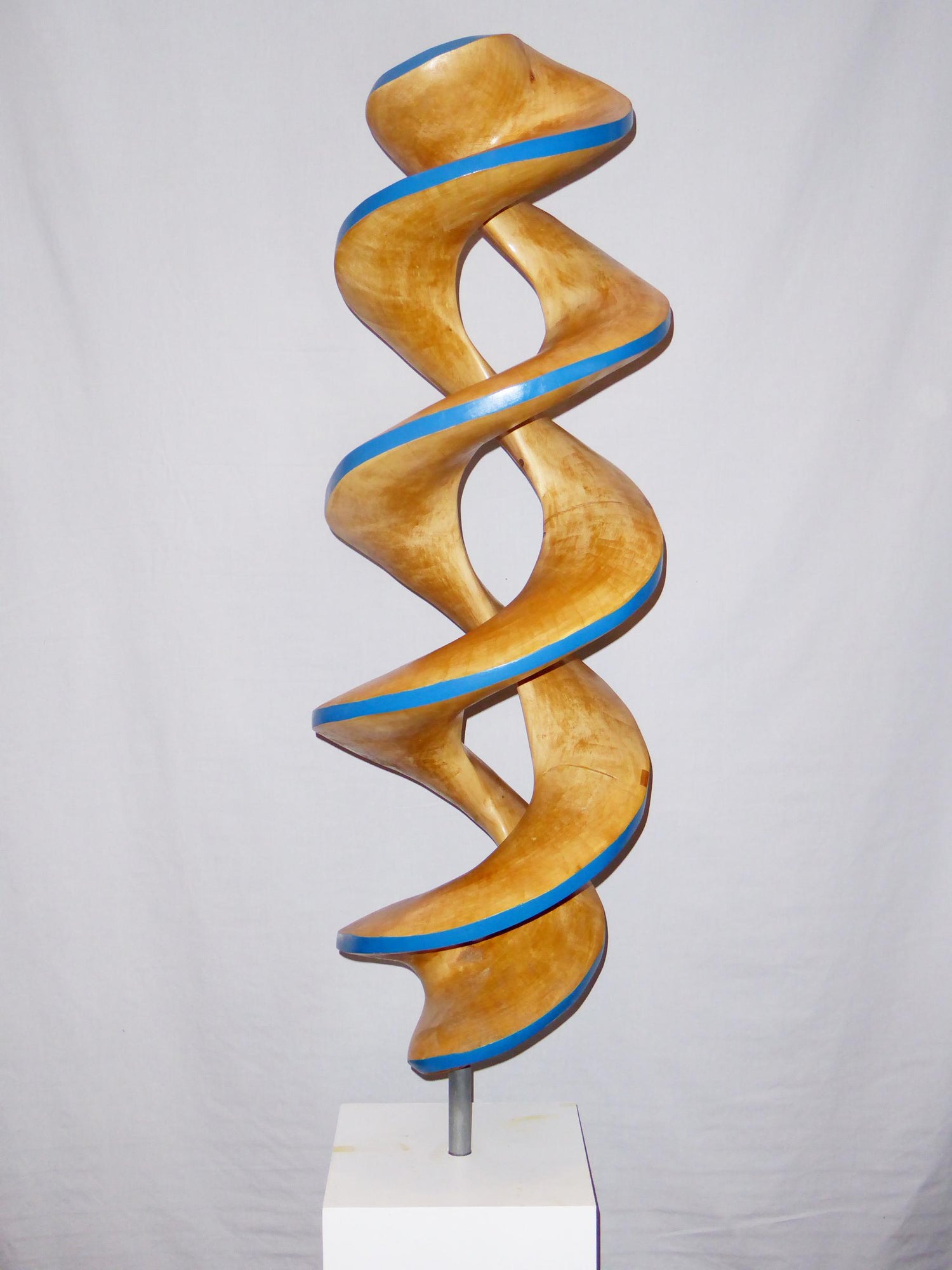 Eric Pesso - Spiral#1-Blue, large maple sculpture For Sale at 1stDibs |  spiral sculpture, pesso to usd
