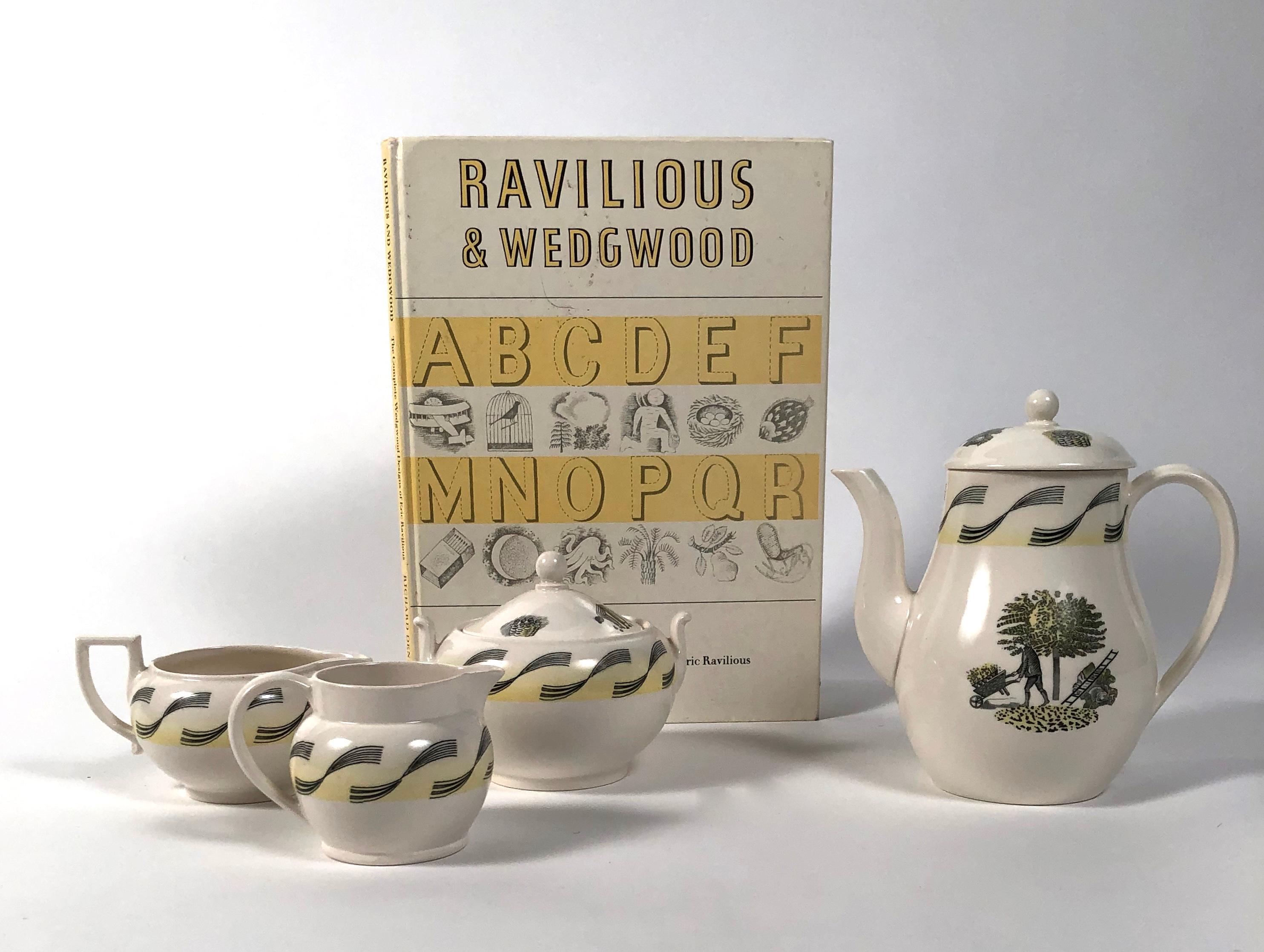 English Eric Ravilious Garden Series Coffee Service for Wedgwood