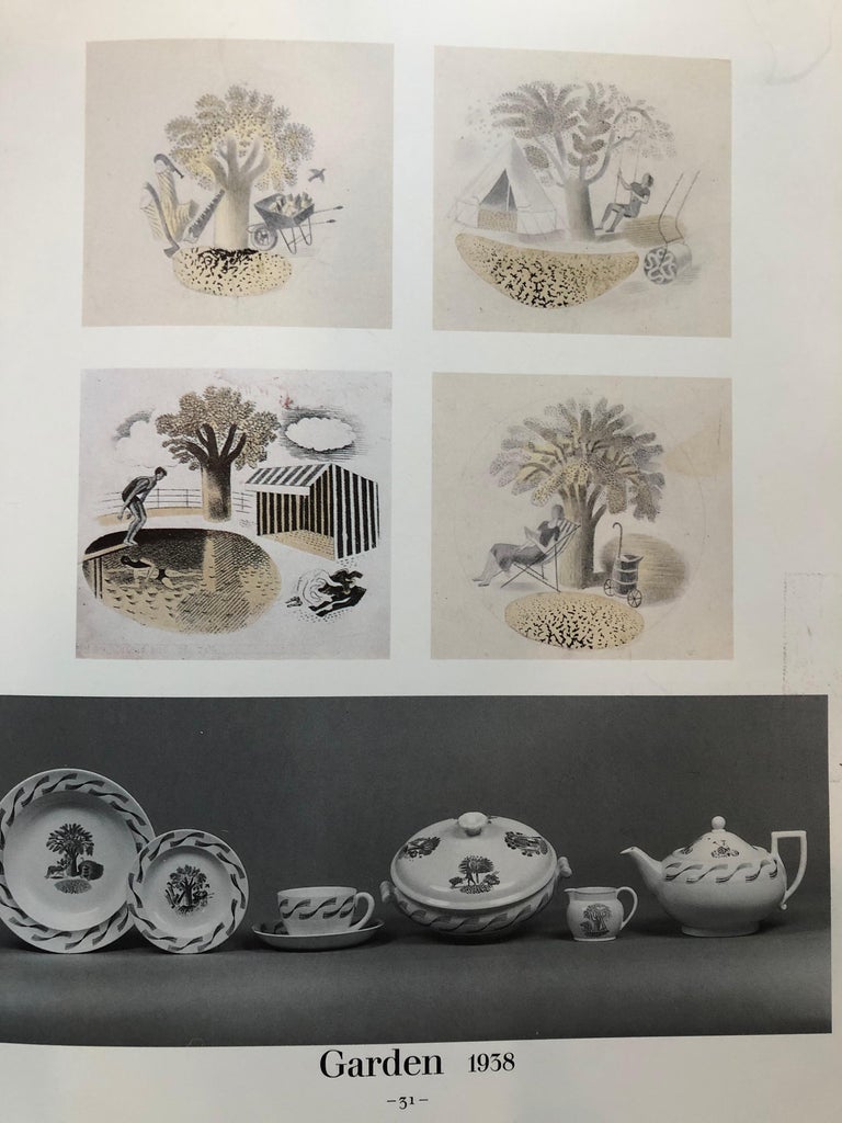 Eric Ravilious Garden Series Wedgwood Platter, circa 1939 at 1stDibs