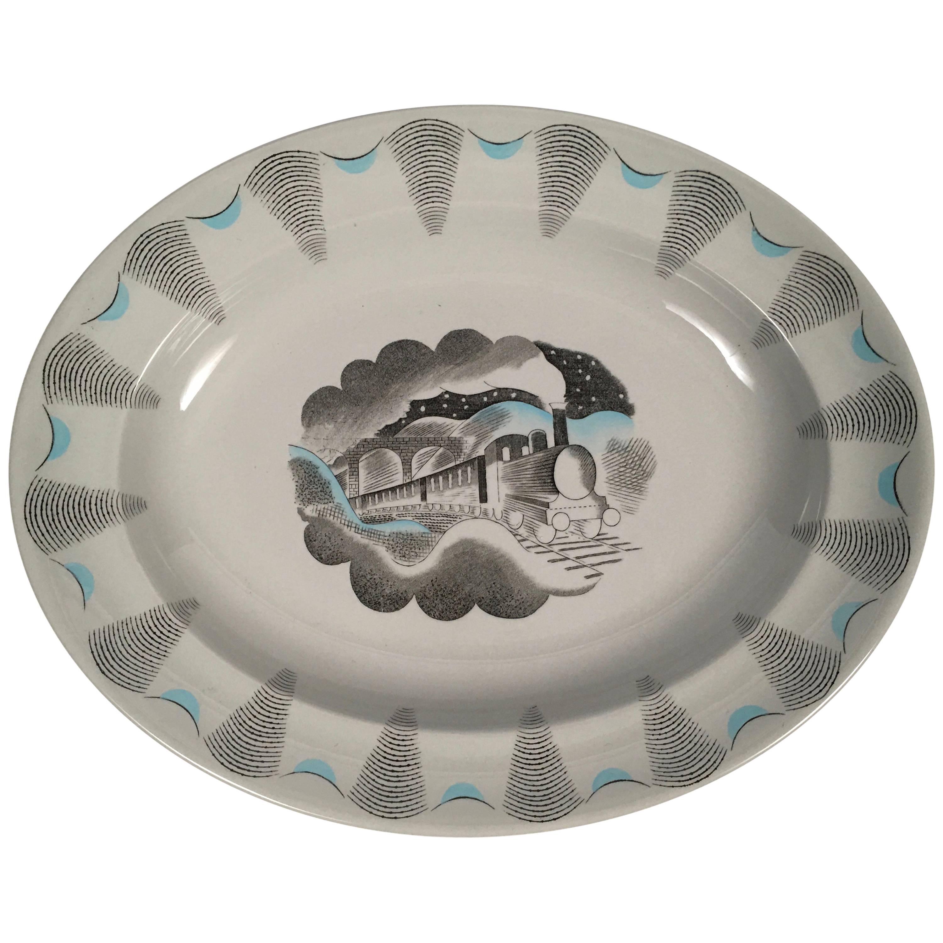 Eric Ravilious Wedgwood Travel Serie Nachtzug Teller