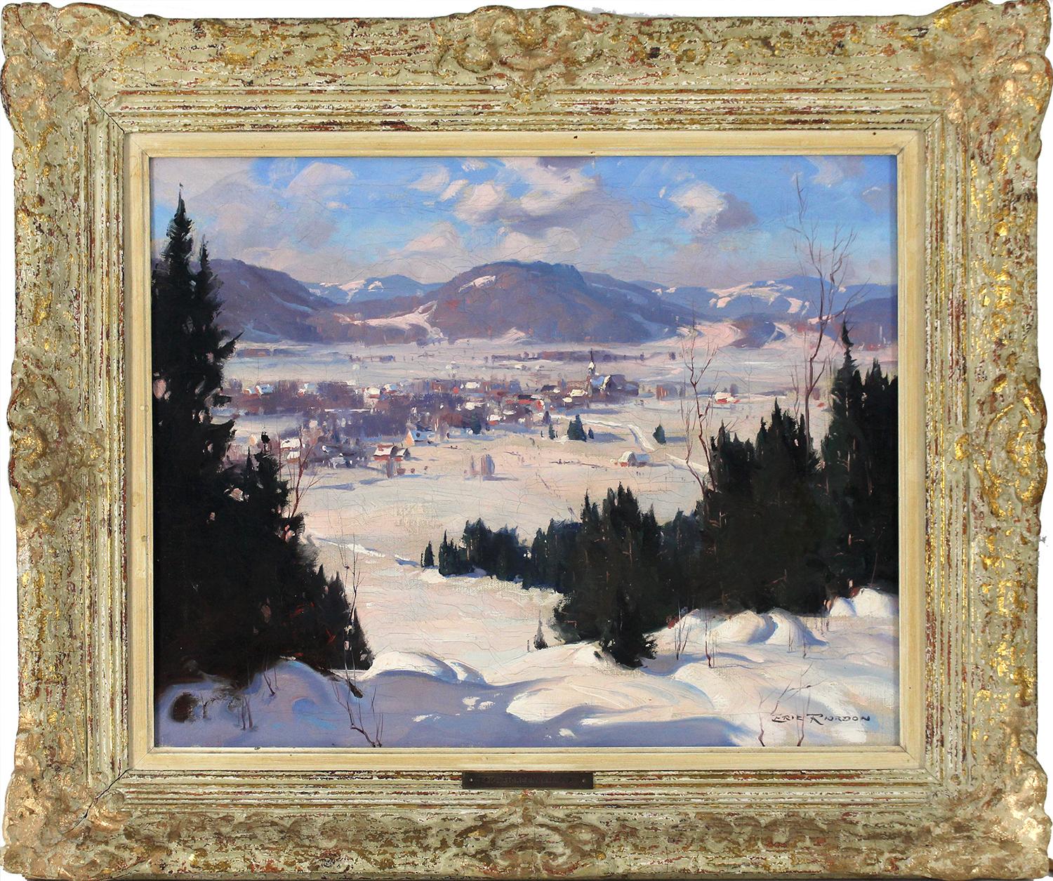 Winter  Landschaft – Painting von Eric Riordon
