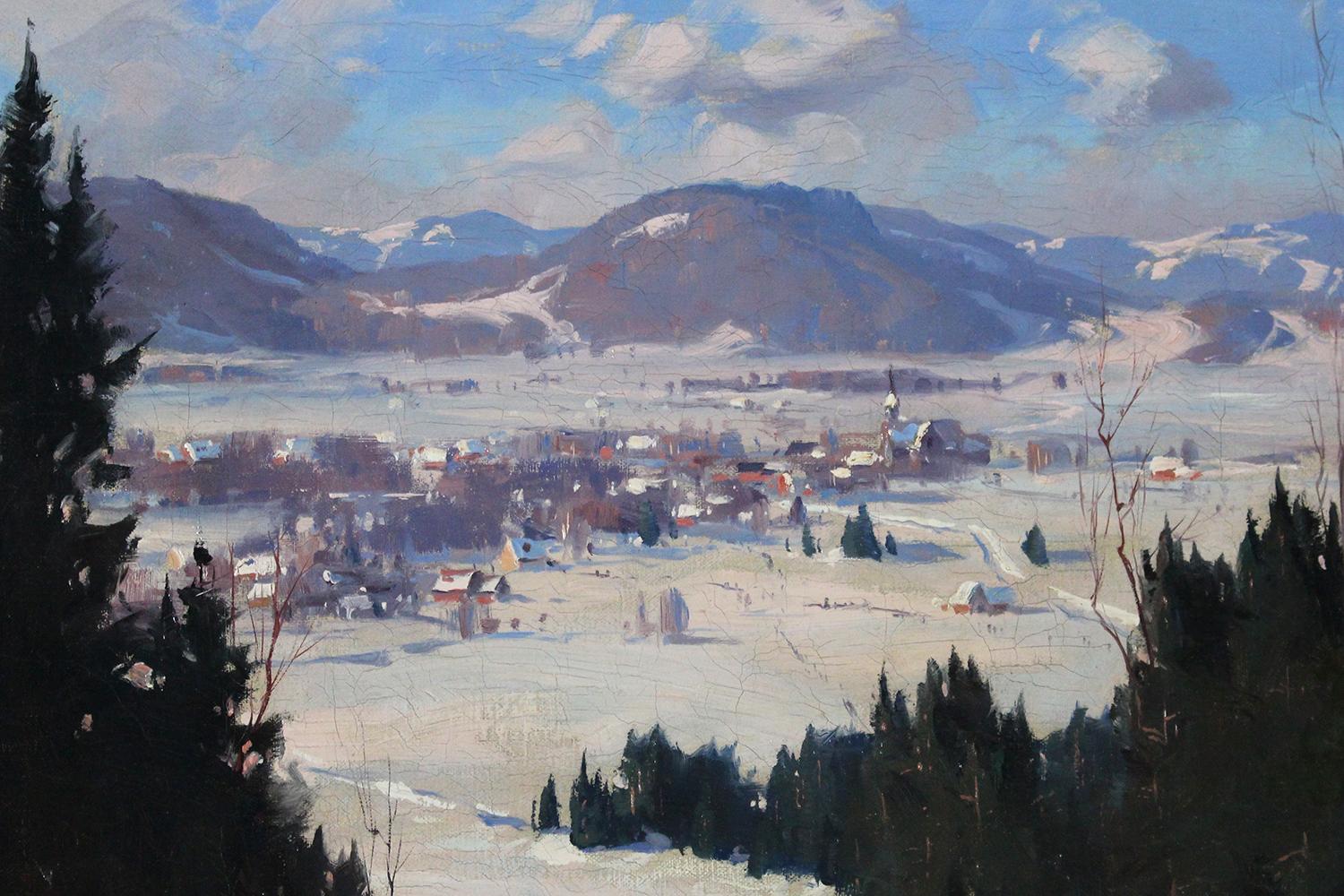 Winter  Landschaft (Naturalismus), Painting, von Eric Riordon