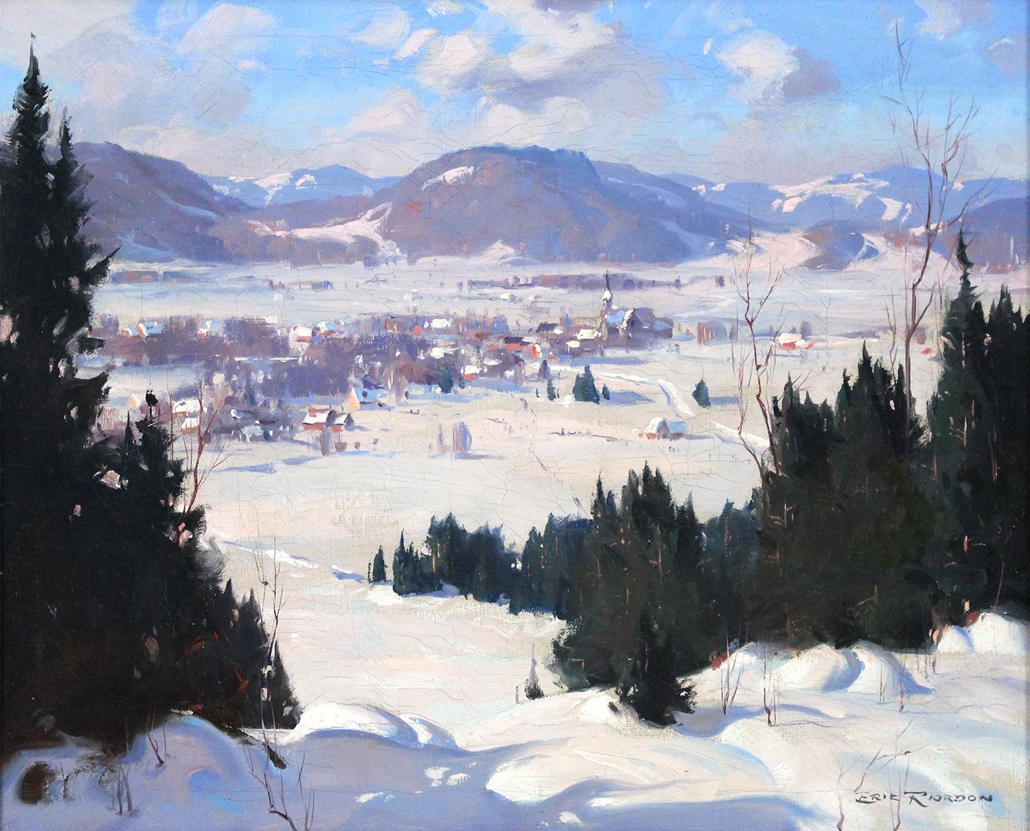 Eric Riordon Landscape Painting – Winter  Landschaft